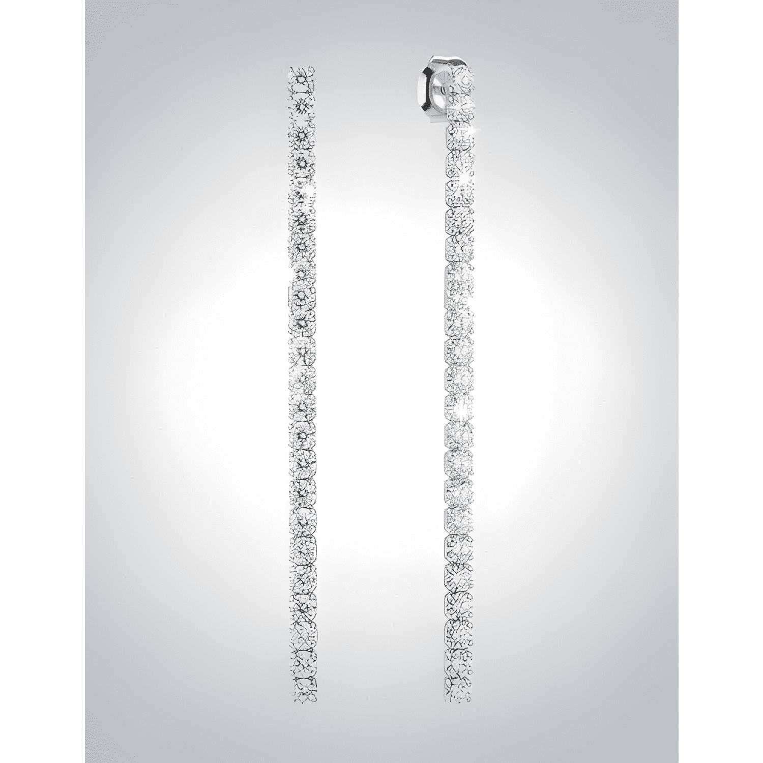 Aros Plata 925 Cadena Circones Tenis Brillo Fiesta Elegante-1