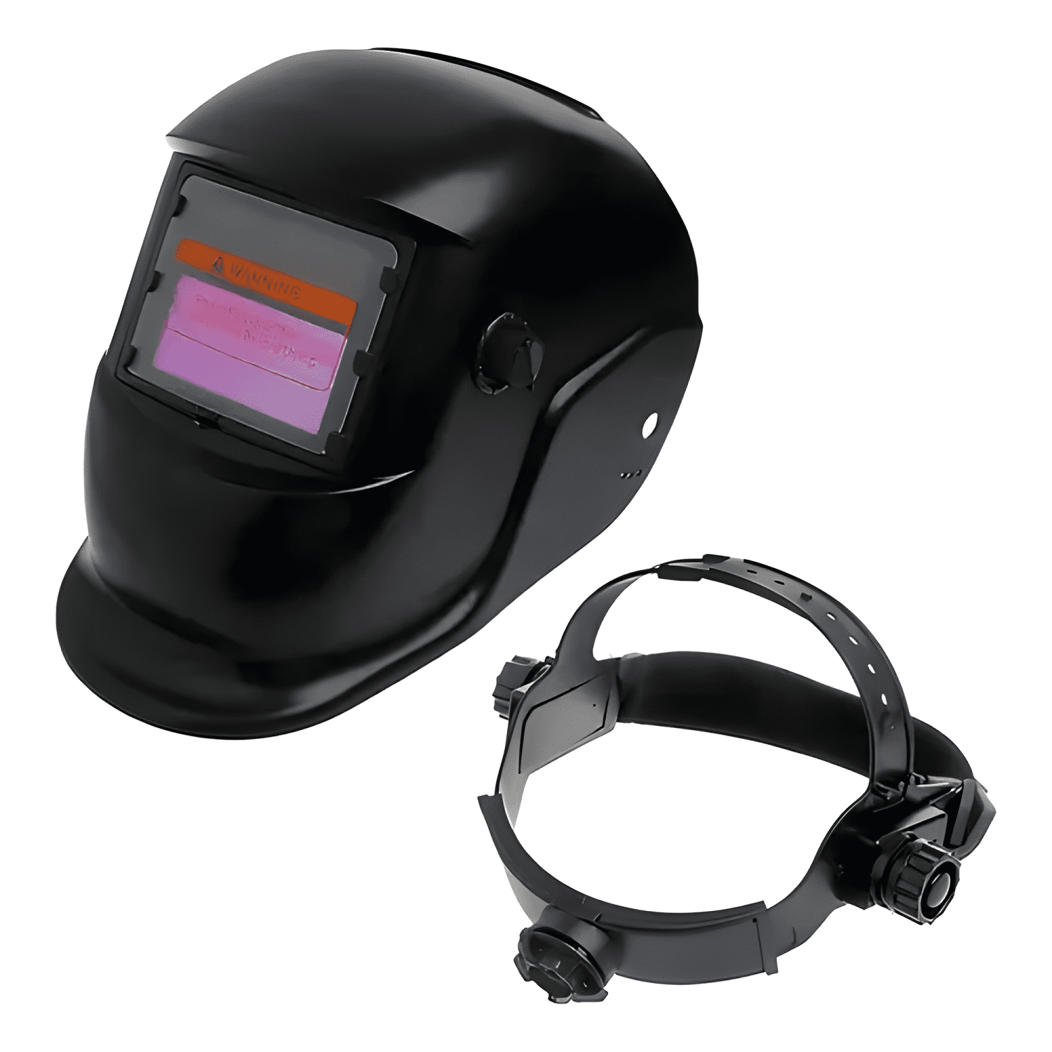 Careta de soldar Famora Wm03 visor plegable solar negra-1