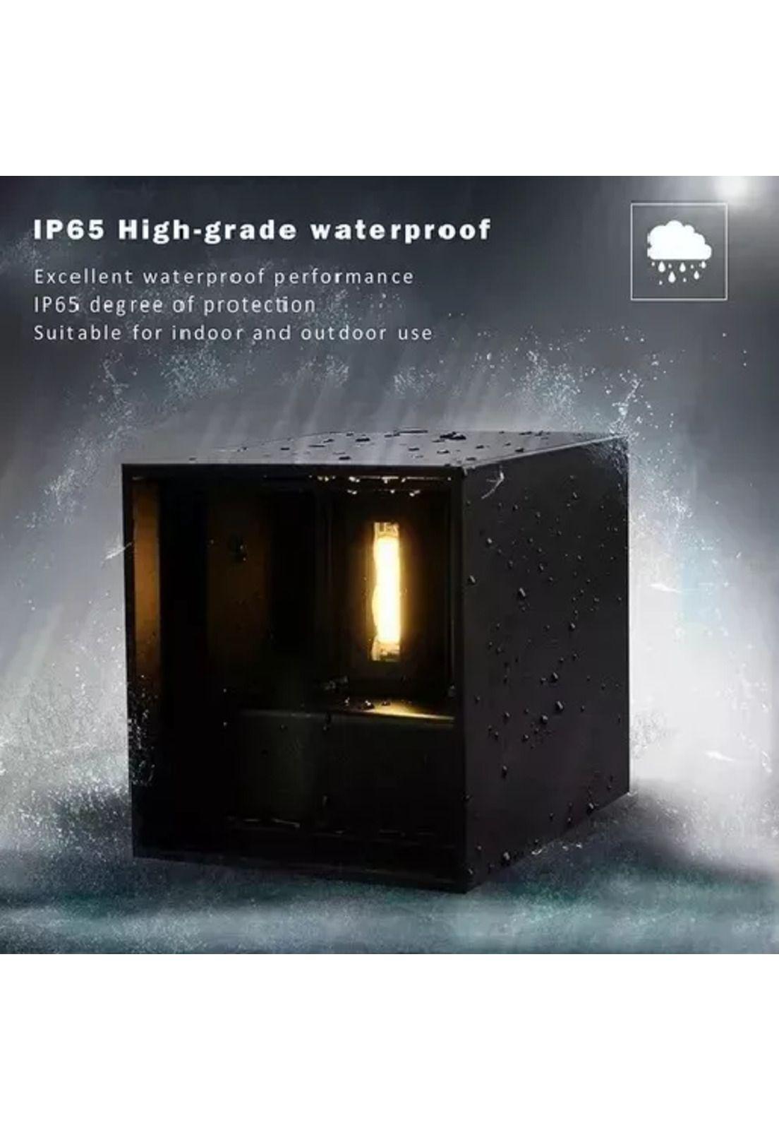 Foco aplique doble cara ajustable para pared exteriores negro-4