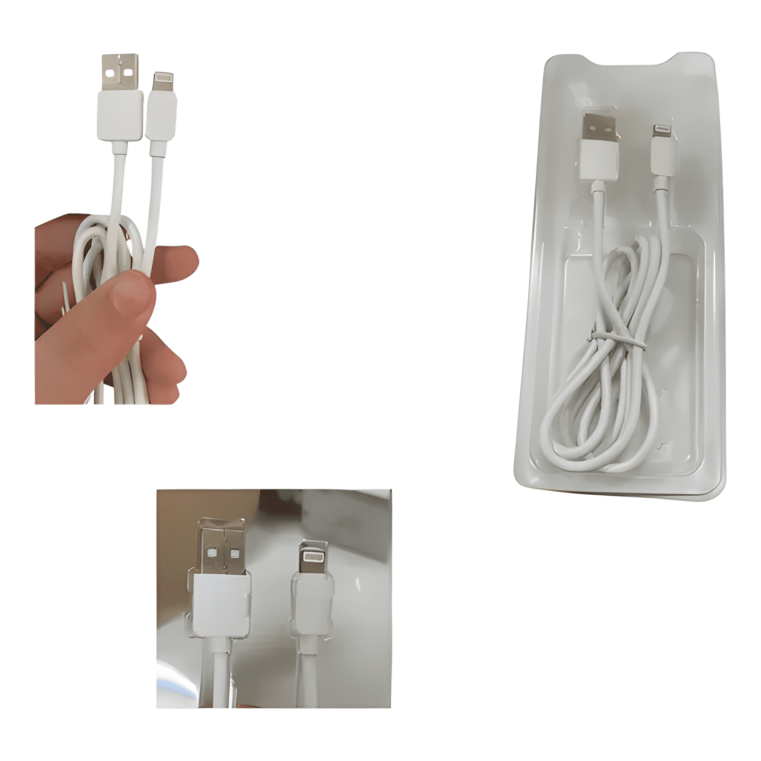 Cable USB lightning para iphone, carga rápida de 1 metro-4