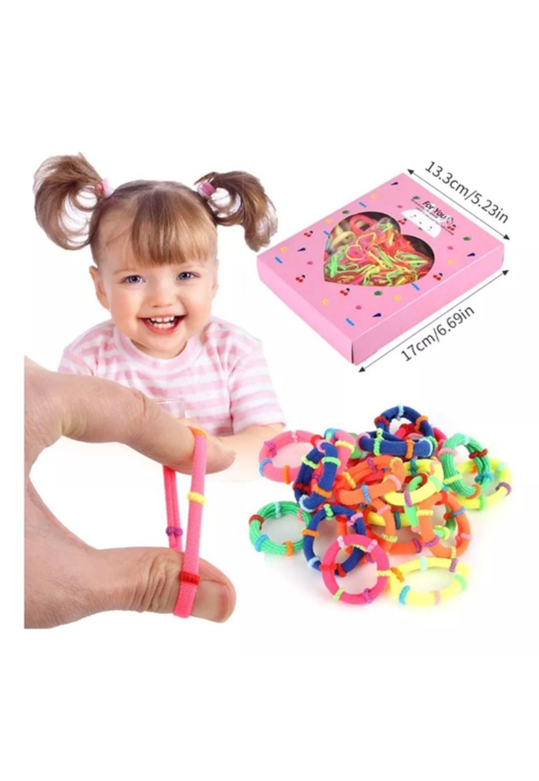 Set de 899 Piezas de Colets Bandas Elásticas y Pinches para Niña Surtido-3