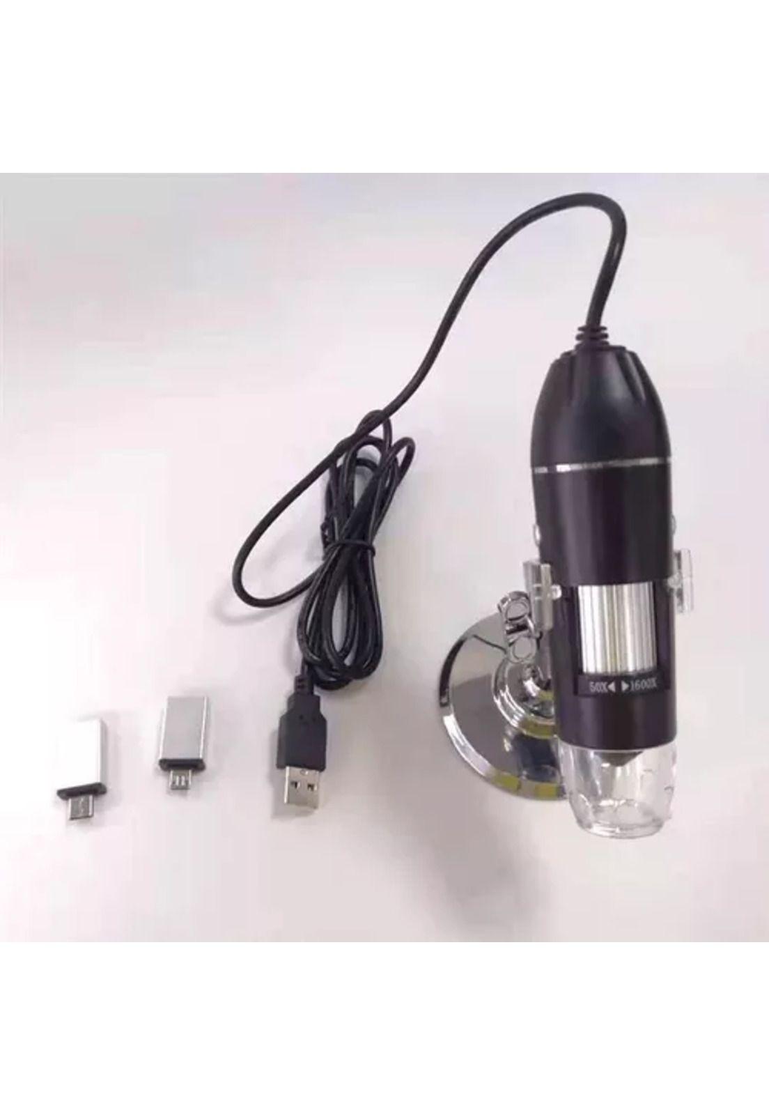 Microscopio digital 1600x USB 2.0 MP con 8 luces LED para PC/notebook-2