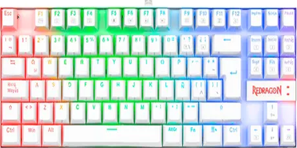 Teclado mecánico redragon kumara k552w red switch esp-0