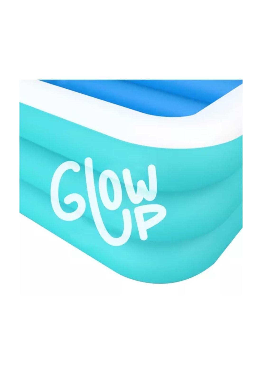 Piscina inflable Glowup + inflador 210x150x65 cm-3