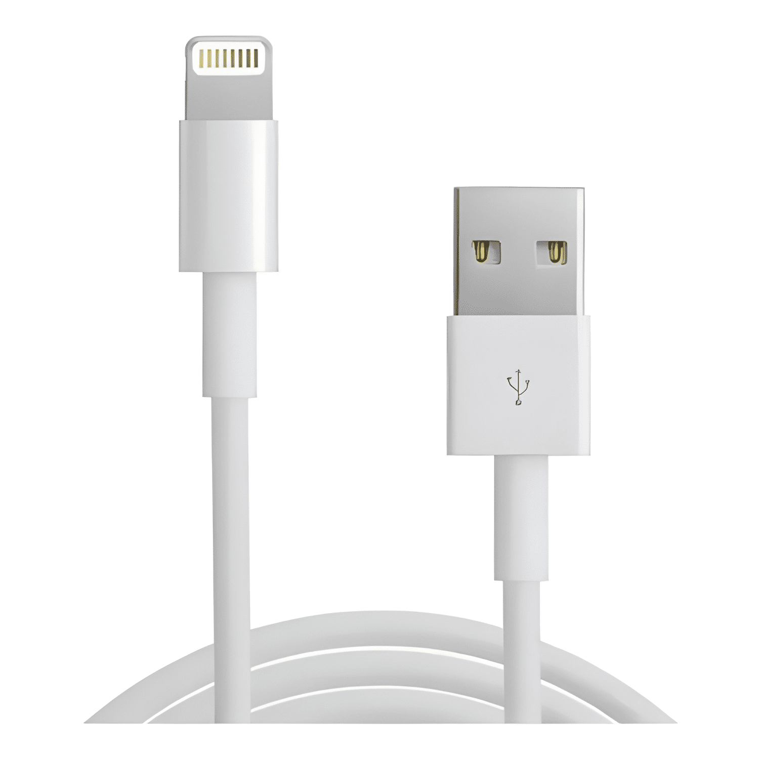 Cable cargador para iphone se 8 x xr XS 11 12 13 2 mt Blanco-0