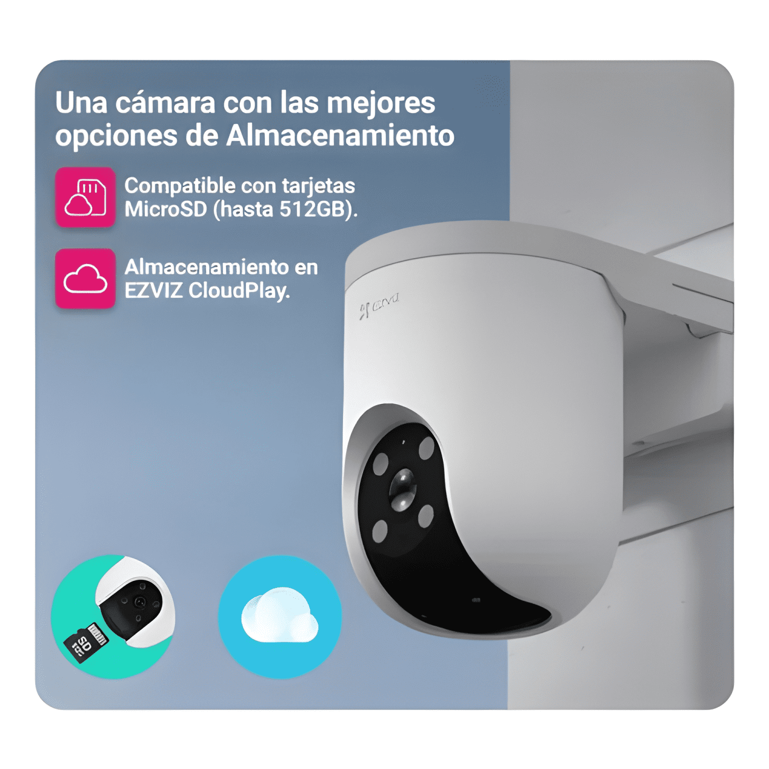 Camara Seguridad Pt Wifi H8c Pro 3k Auto-tracking Blanco-2