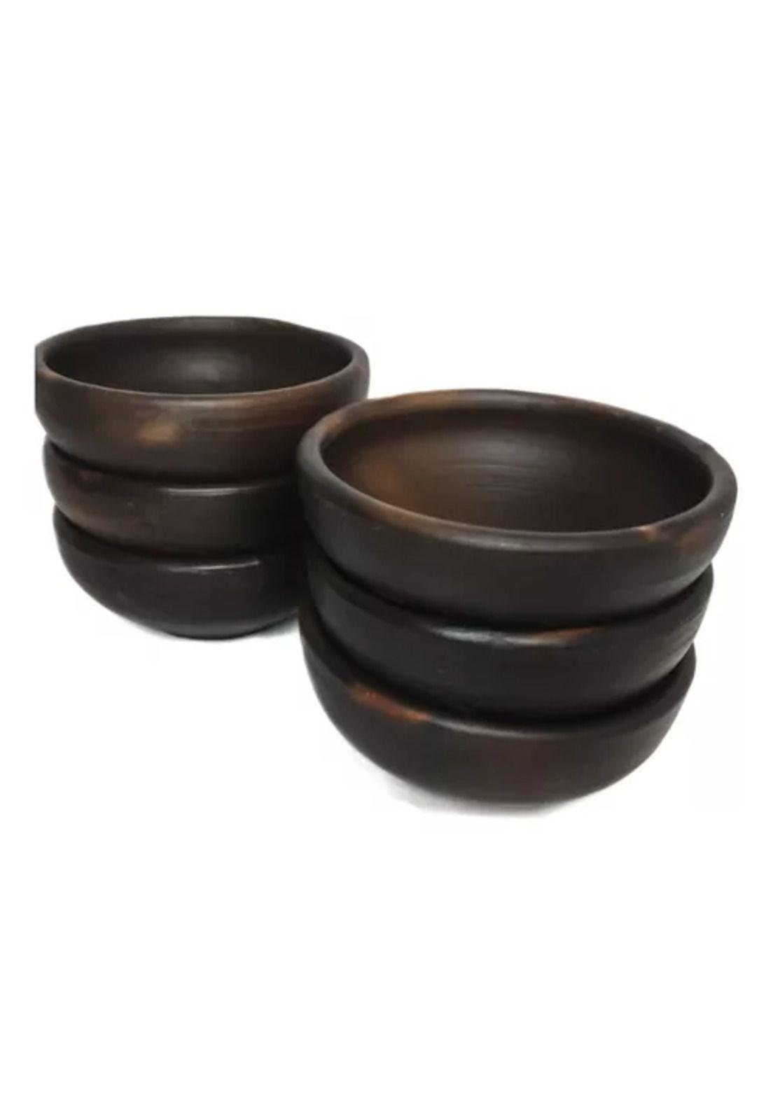 Pocillo o paila de greda, pack de 6 unidades-2