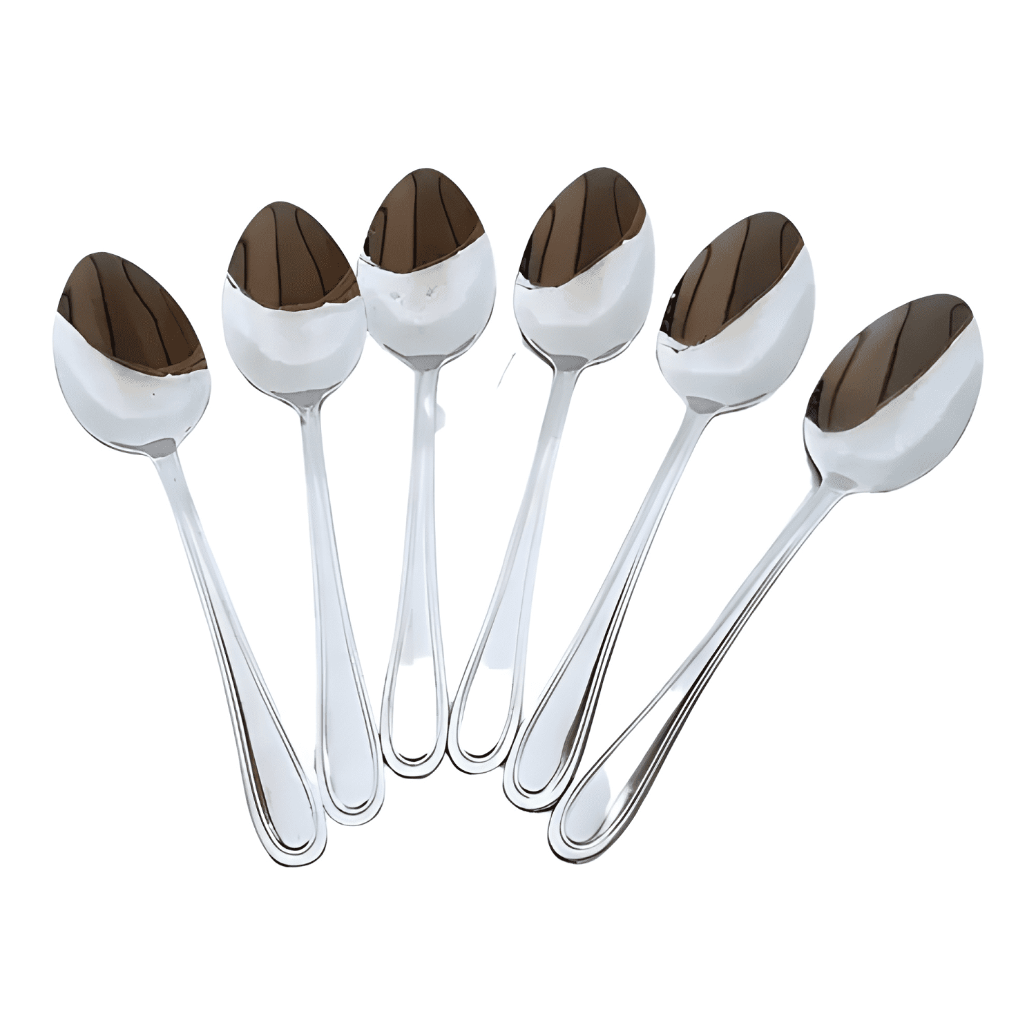 Pack 6 cucharas té+6 tenedores torta cocina ace inoxidable-2