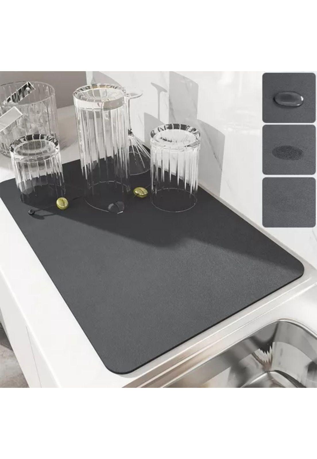 Alfombra Absorbente 40x50 cm Café Antideslizante para Secar-3