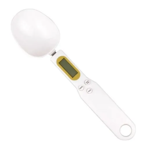 Pesa digital cuchara cocina 0.1g a 500g color blanco-0