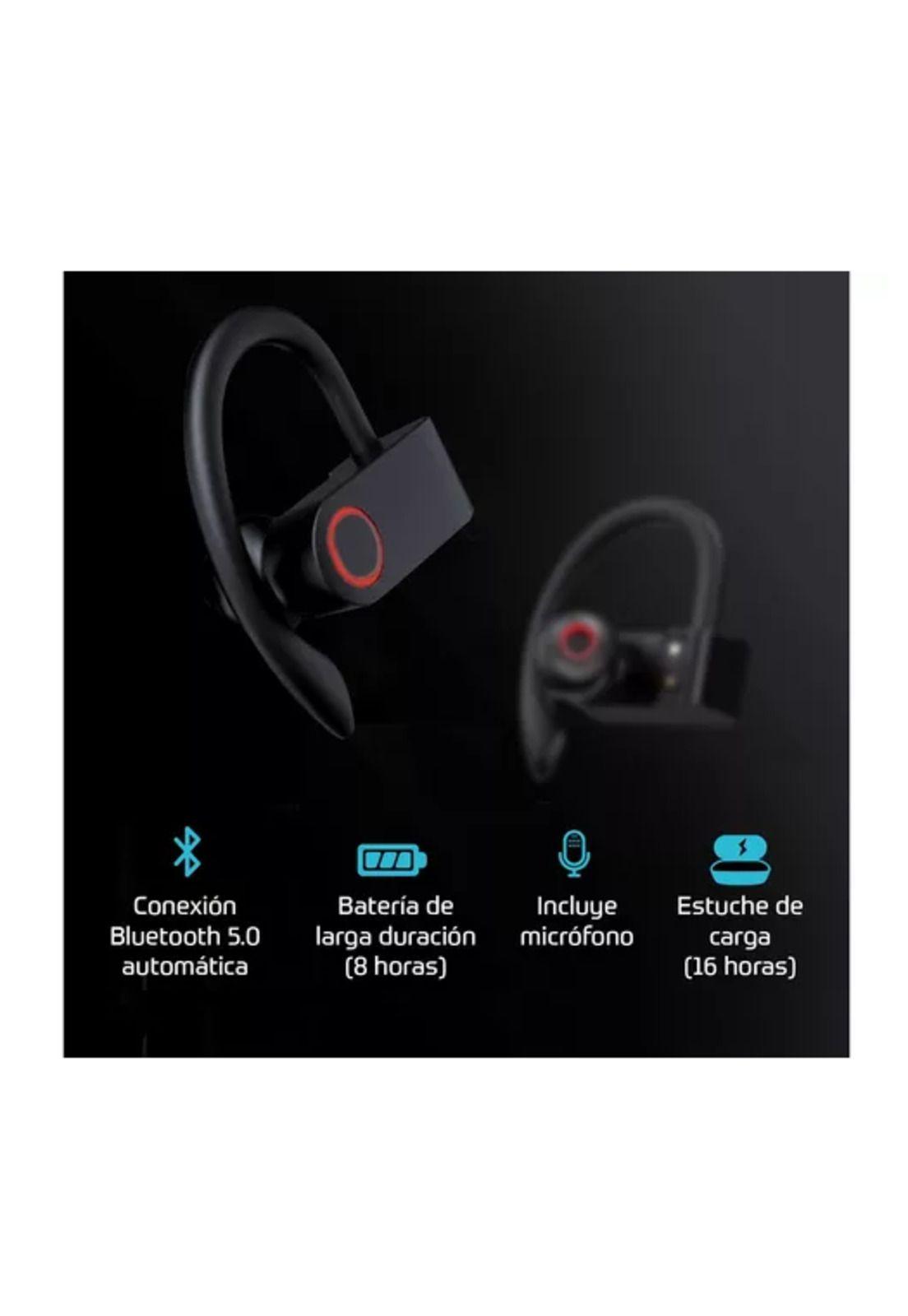 Audífonos Linkon EARSPCHARGE inalámbricos negros-2