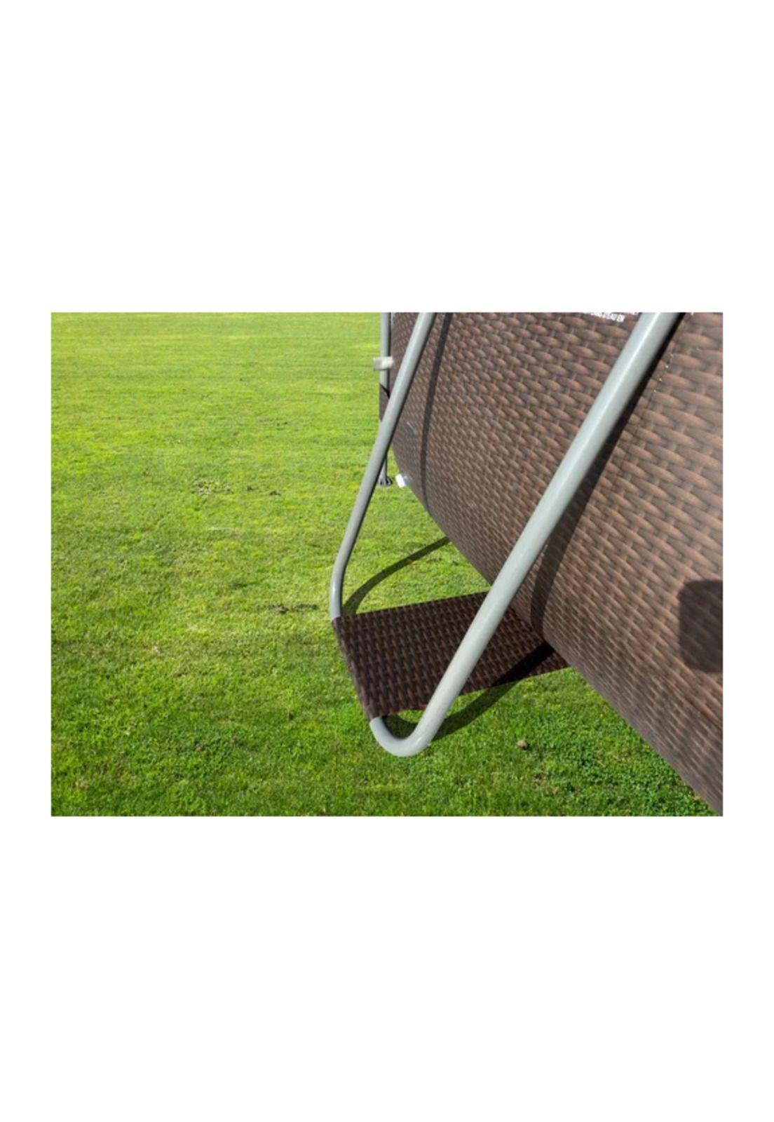 Piscina estructural ovalada Avenli 4.27x2.75x1 m 8 m³ marrón oscuro-4