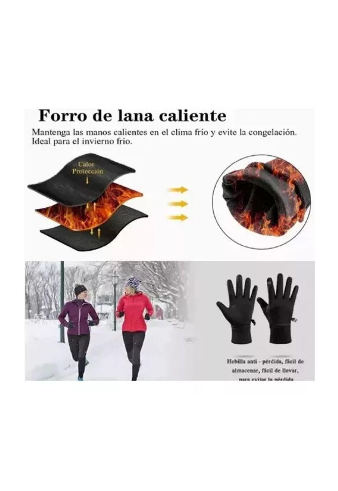 Guantes de moto impermeables térmicos Touch Sports, talla M, color negro-6