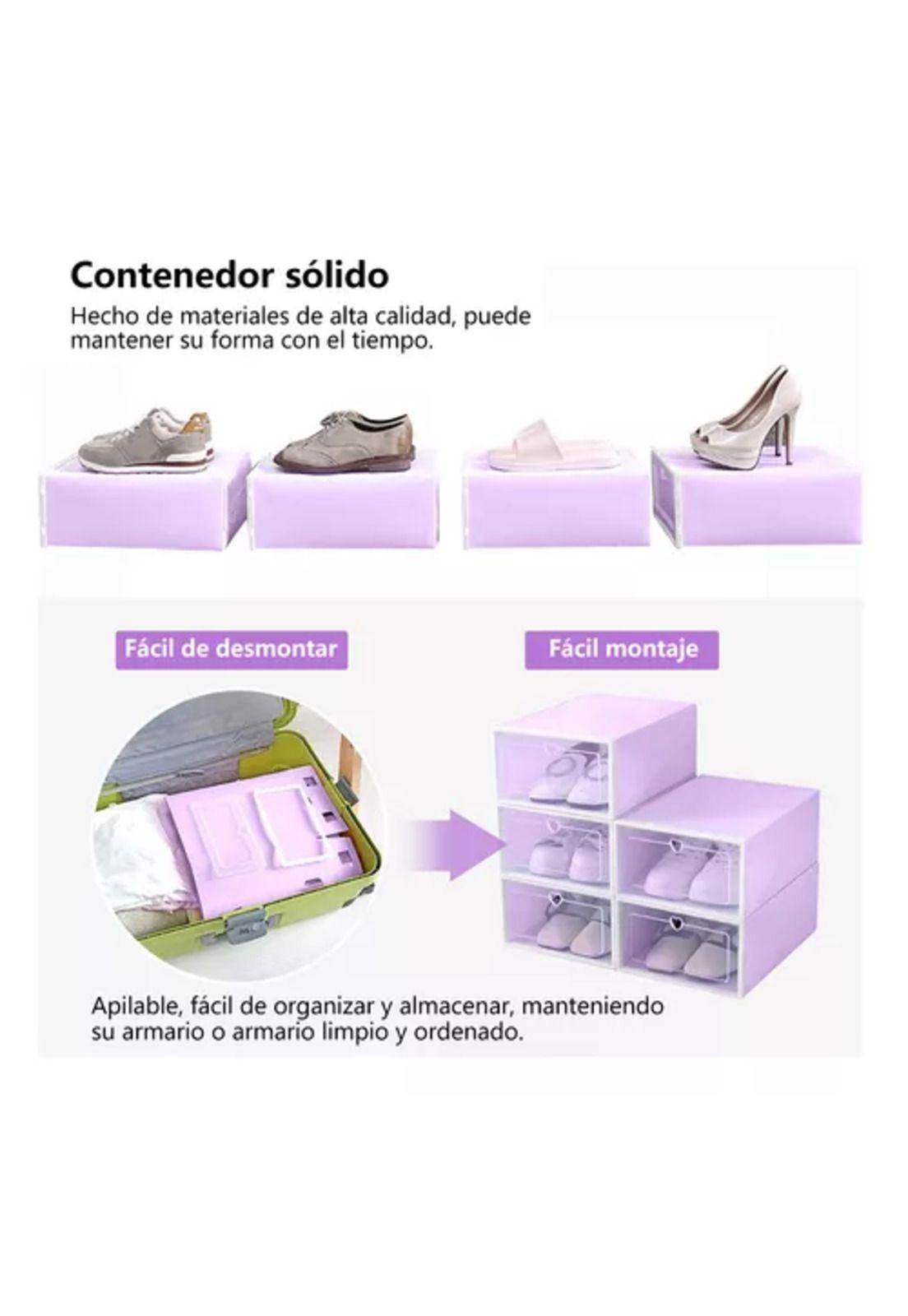 10 piezas zapateras organizadoras púrpuras-5