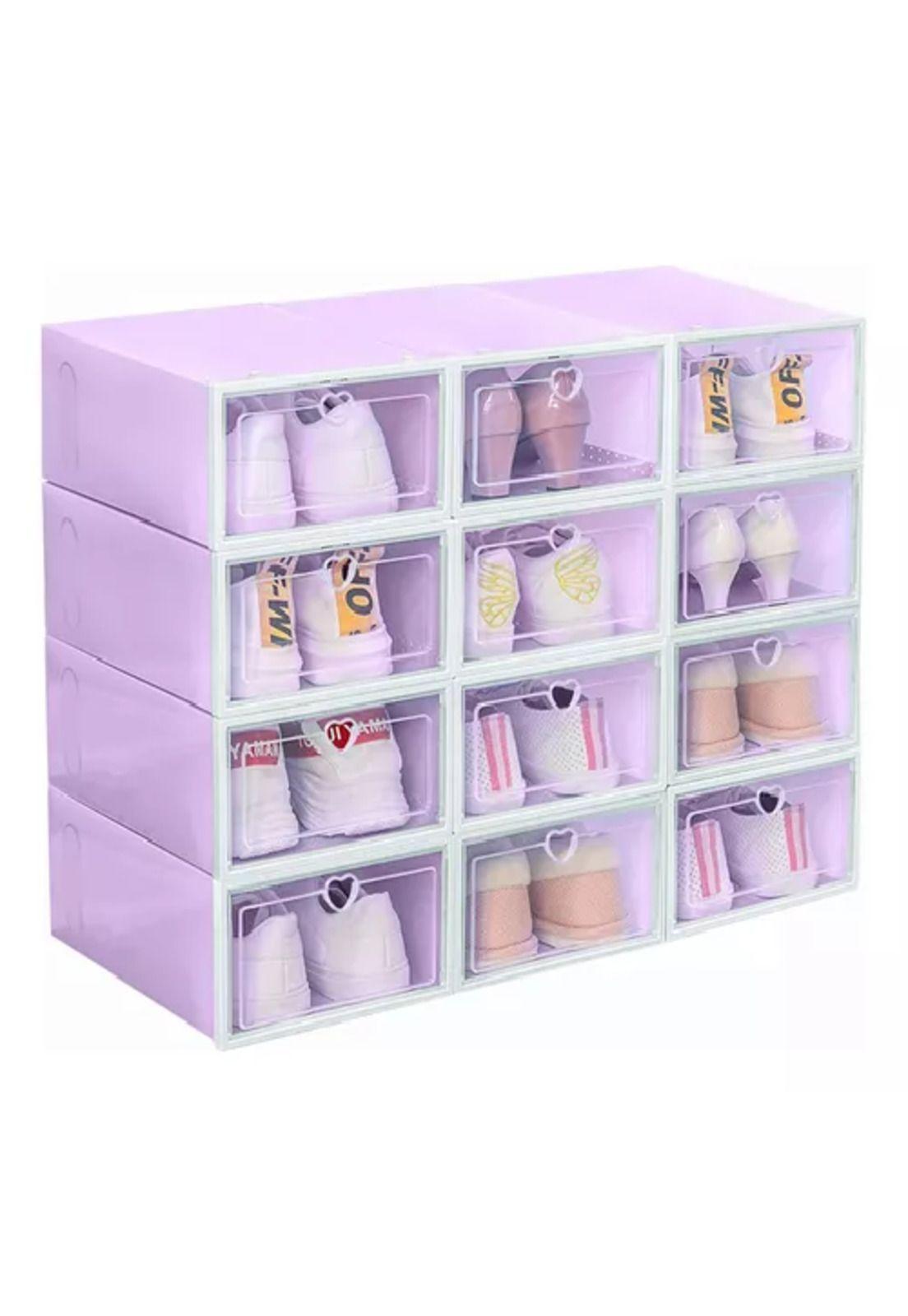 10 piezas zapateras organizadoras púrpuras-6
