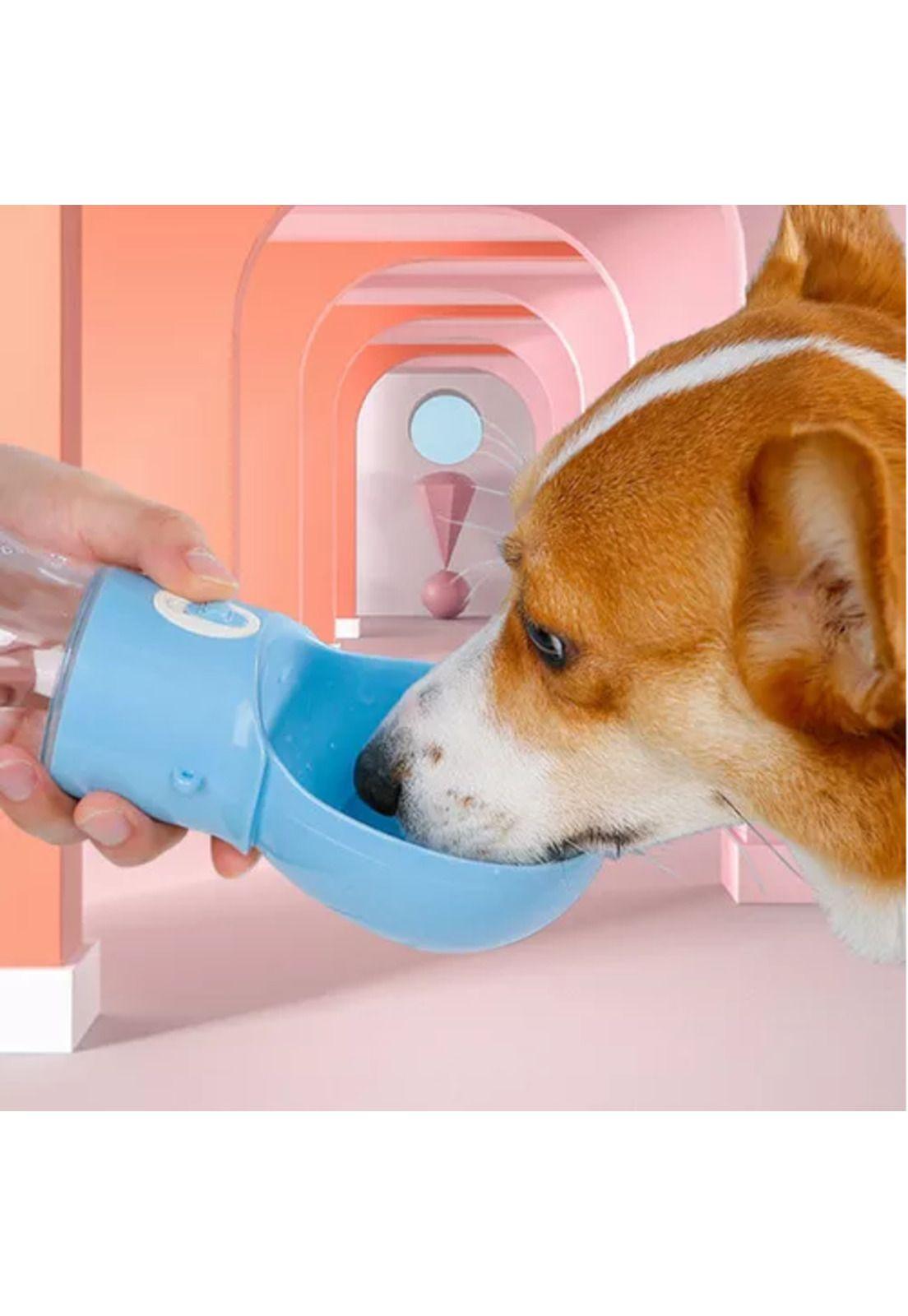Dispensador de agua de viaje para perros con contenedor-3