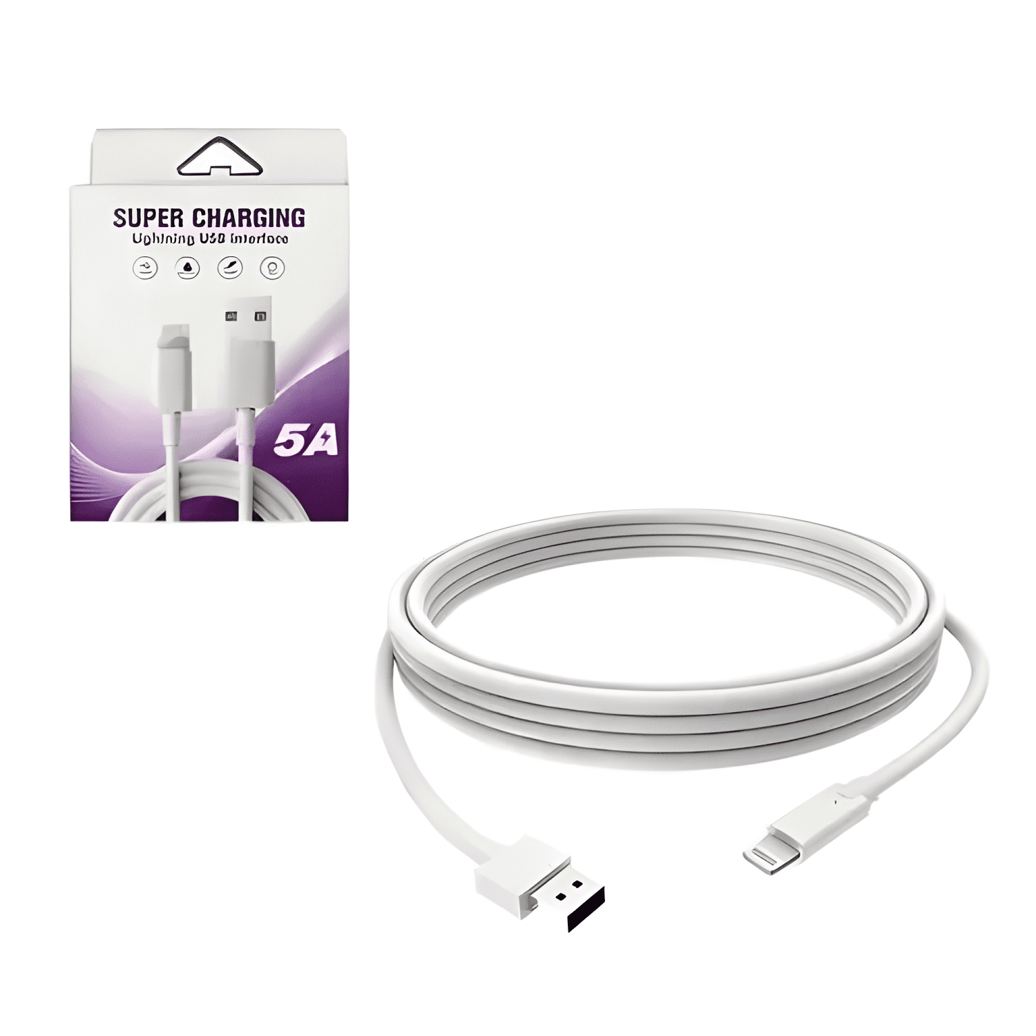 Cable de carga lightning compatible con iphone 3 metros #2-2