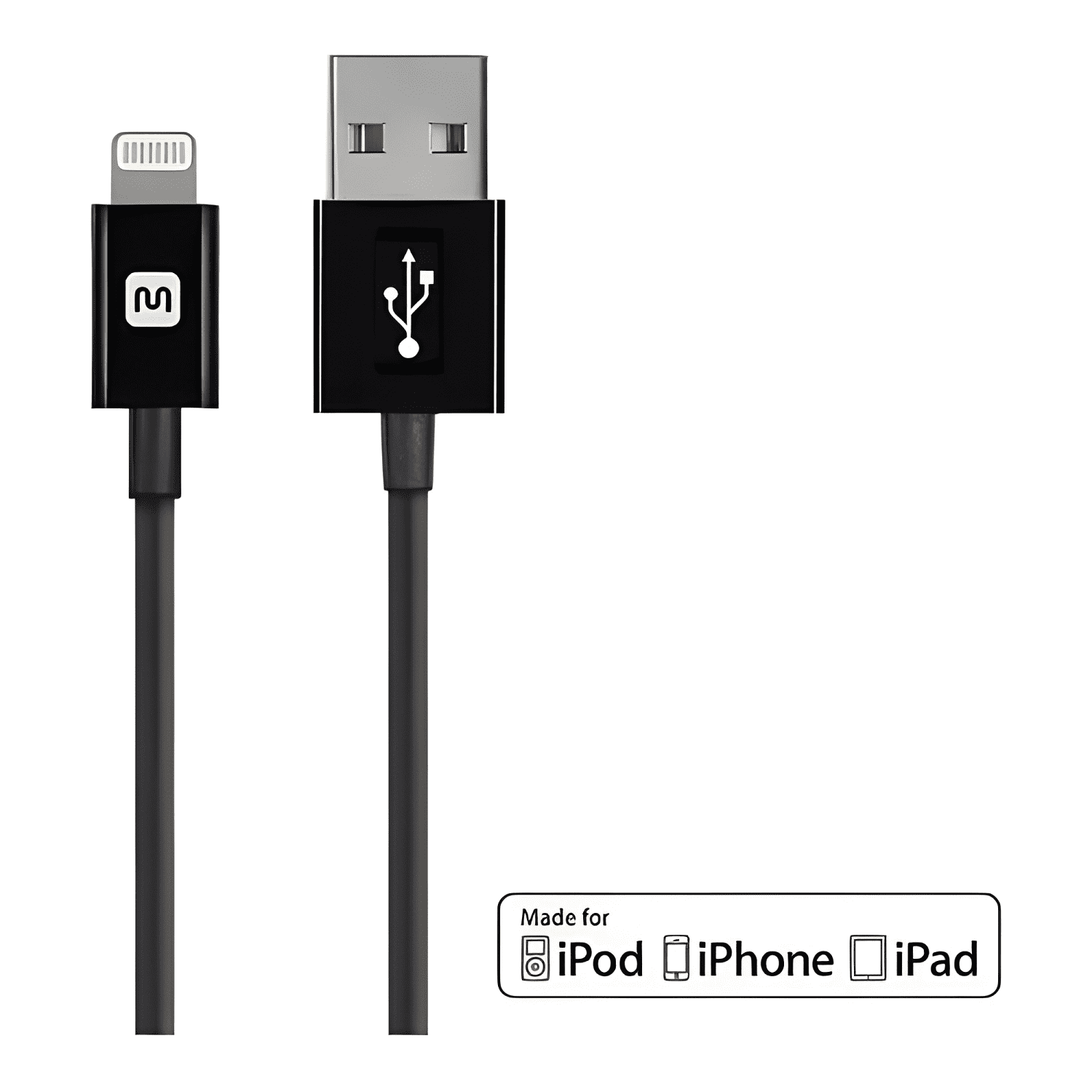 Cable de carga lightning compatible con iphone 3 metros #2-3