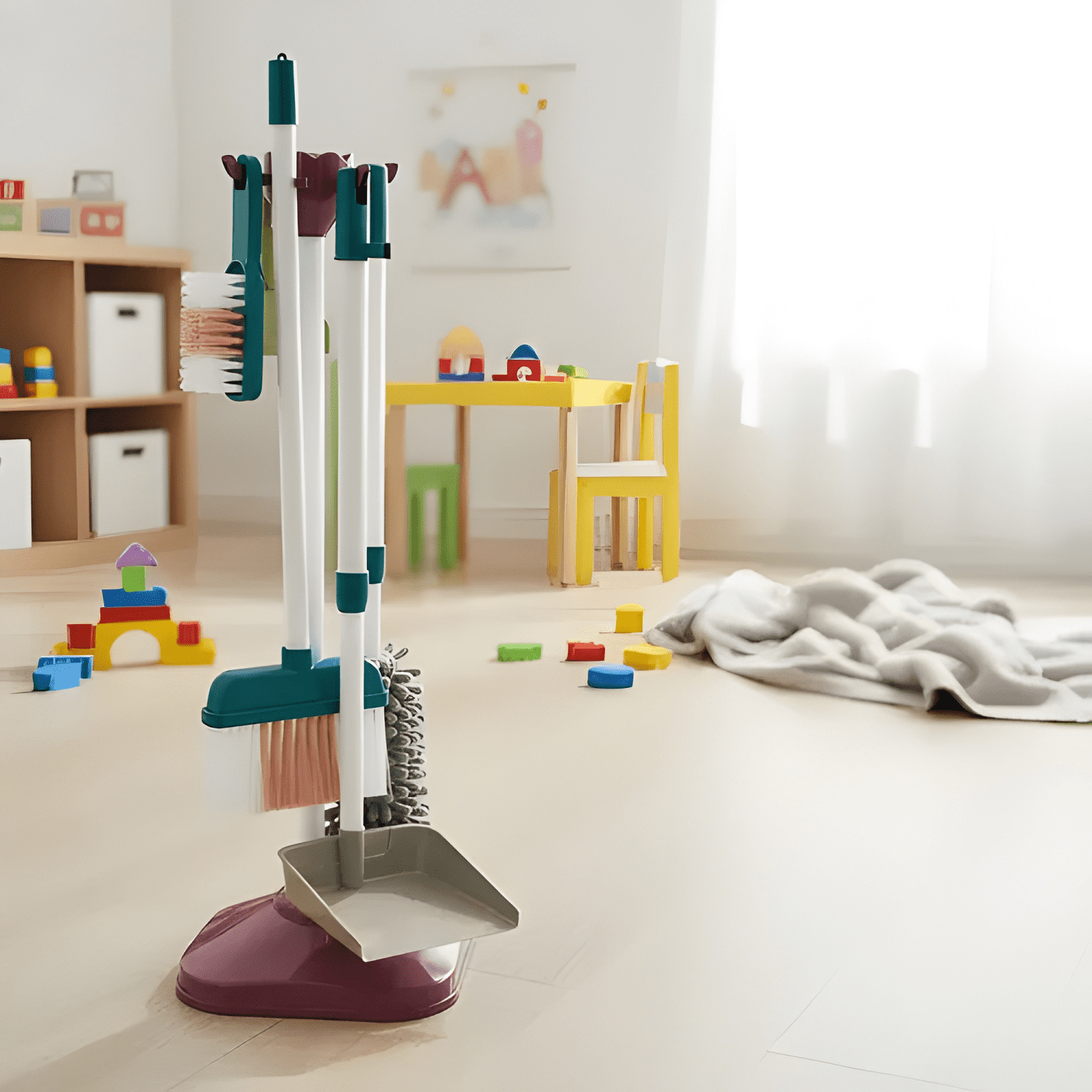 Set de aseo limpieza juguete niños interactivo didáctico-2