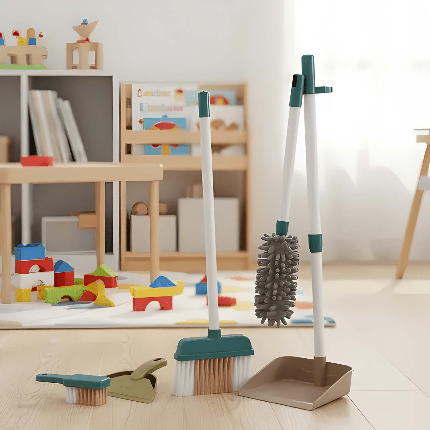 Set de aseo limpieza juguete niños interactivo didáctico-3