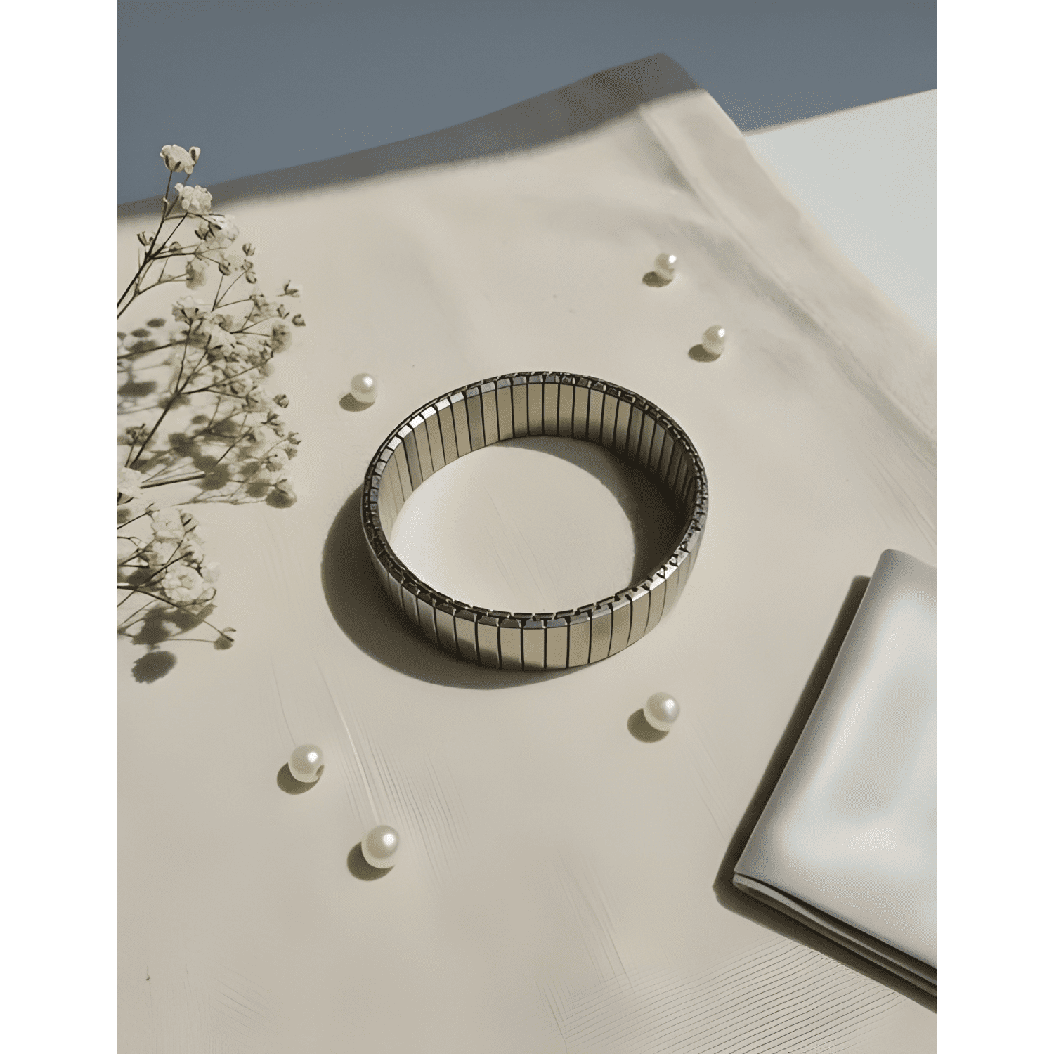 Pulsera acero elasticada-1