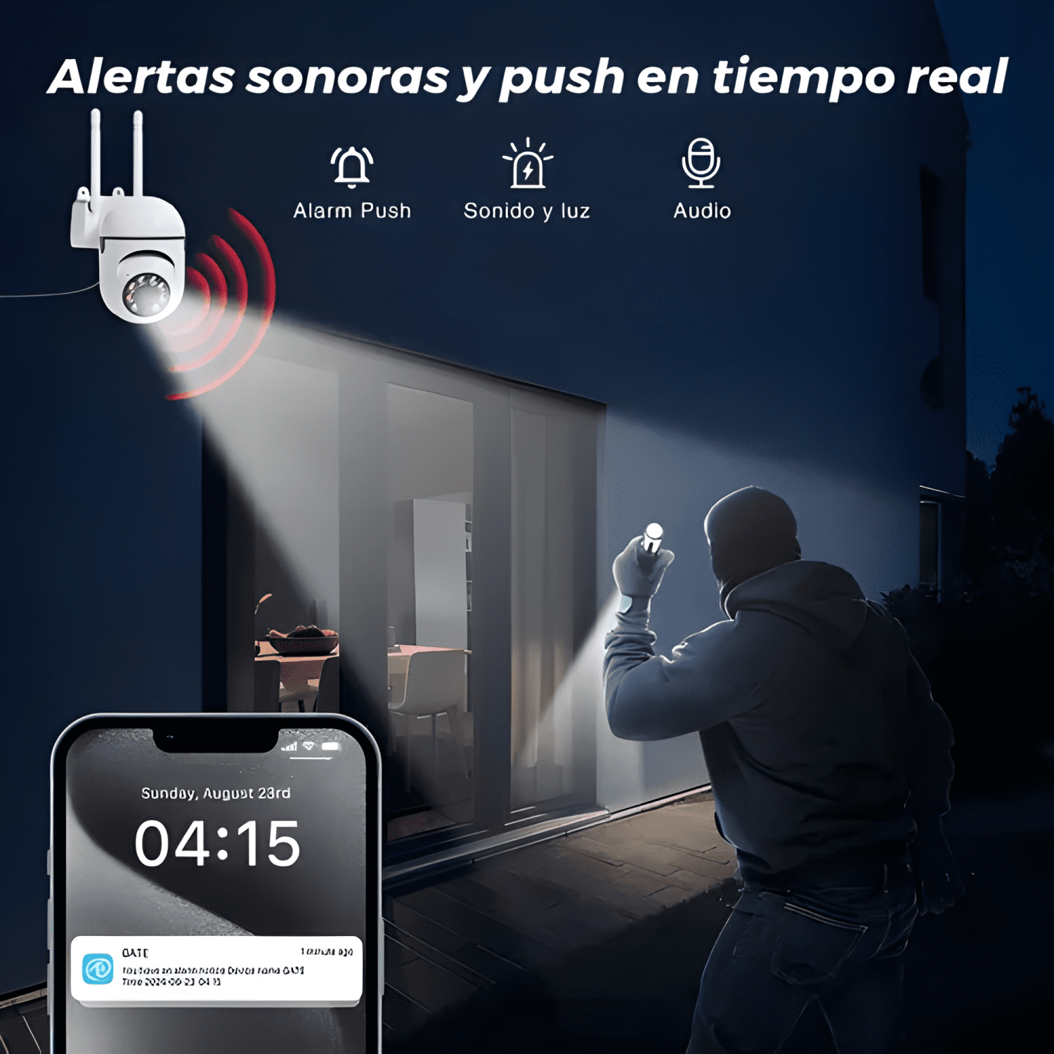 2pcs Cámara de Seguridad Anberx K1 Mini Wifi 4mp Hd Visión-3