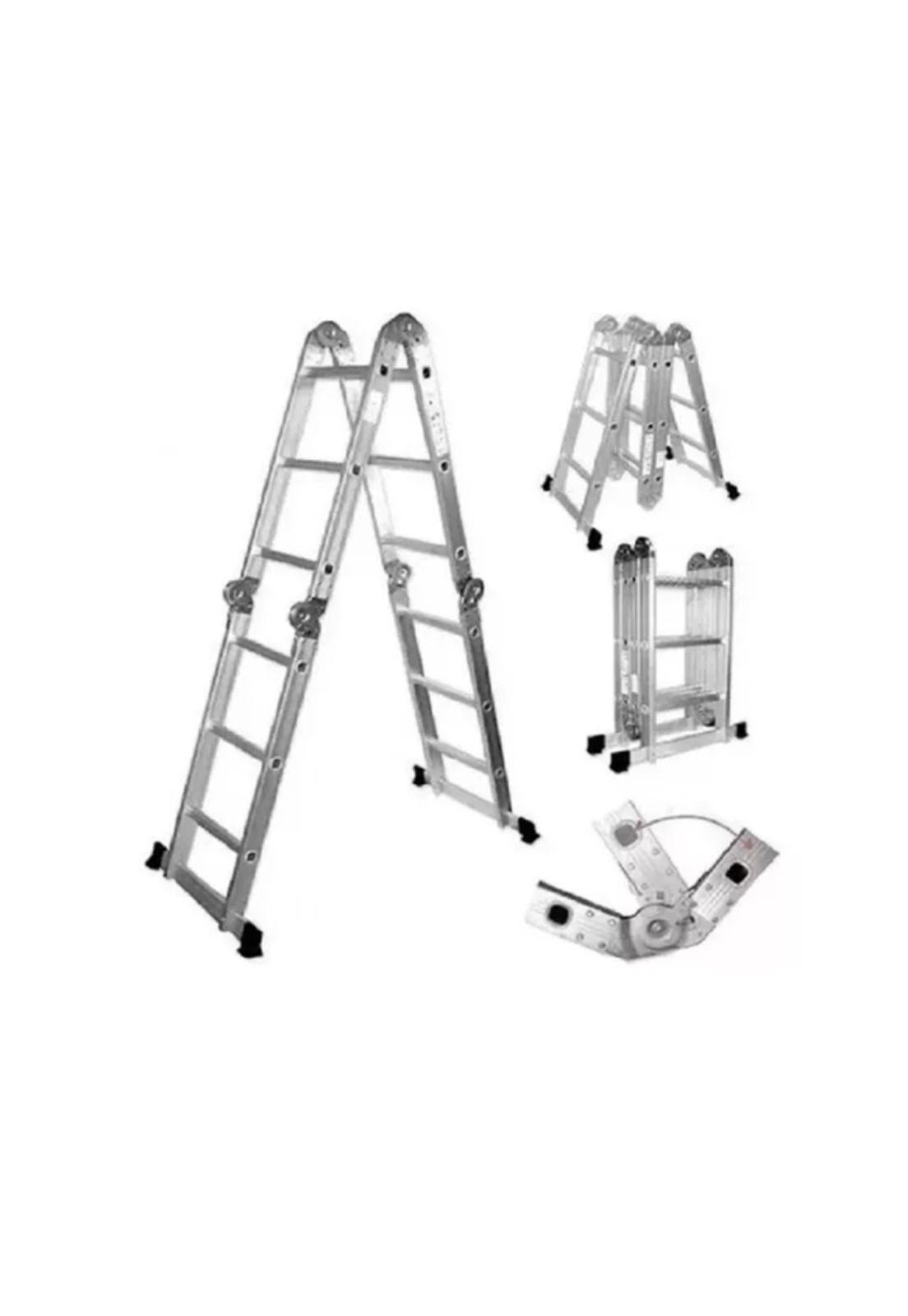 Escalera aluminio multiuso 5,7 mts. color gris-2