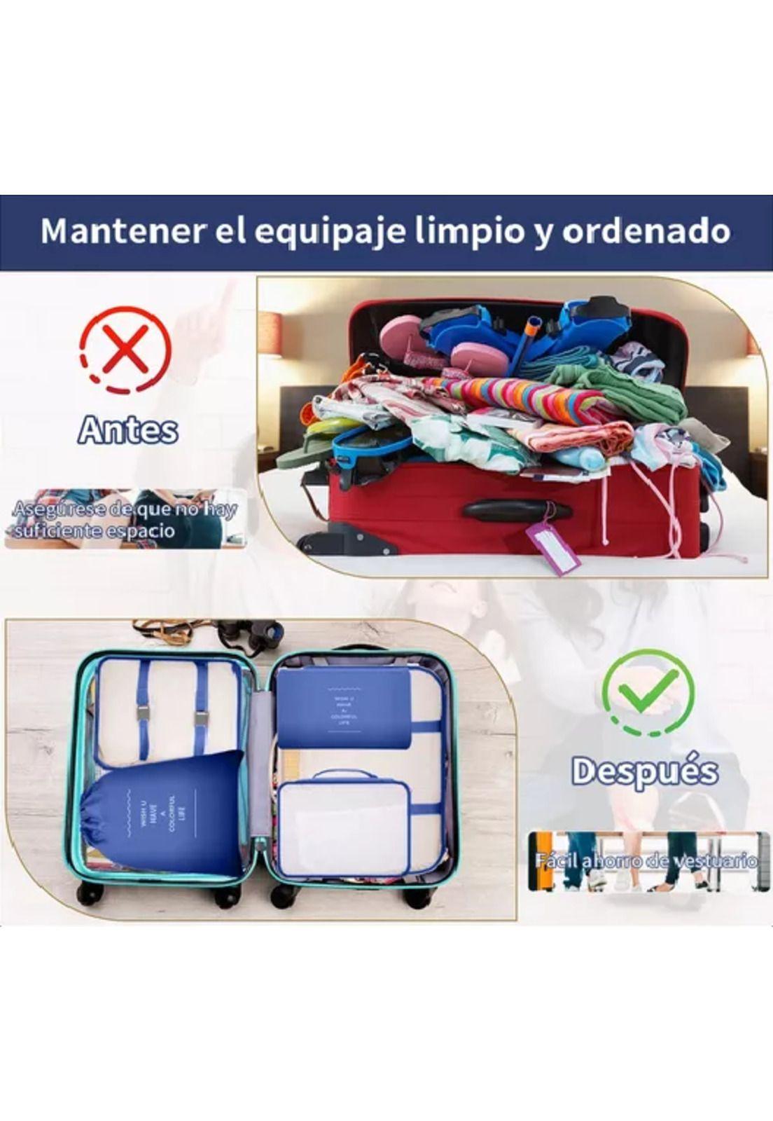 Bolsas de viaje 8 en 1, color azul-4