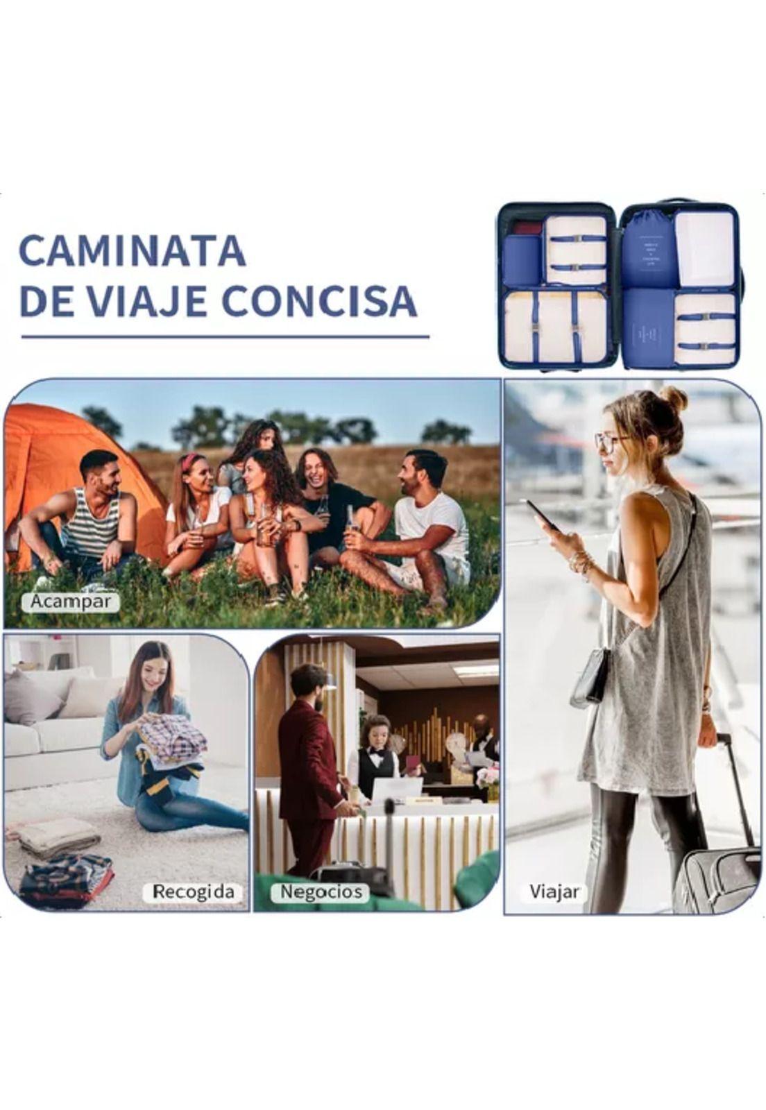 Bolsas de viaje 8 en 1, color azul-5