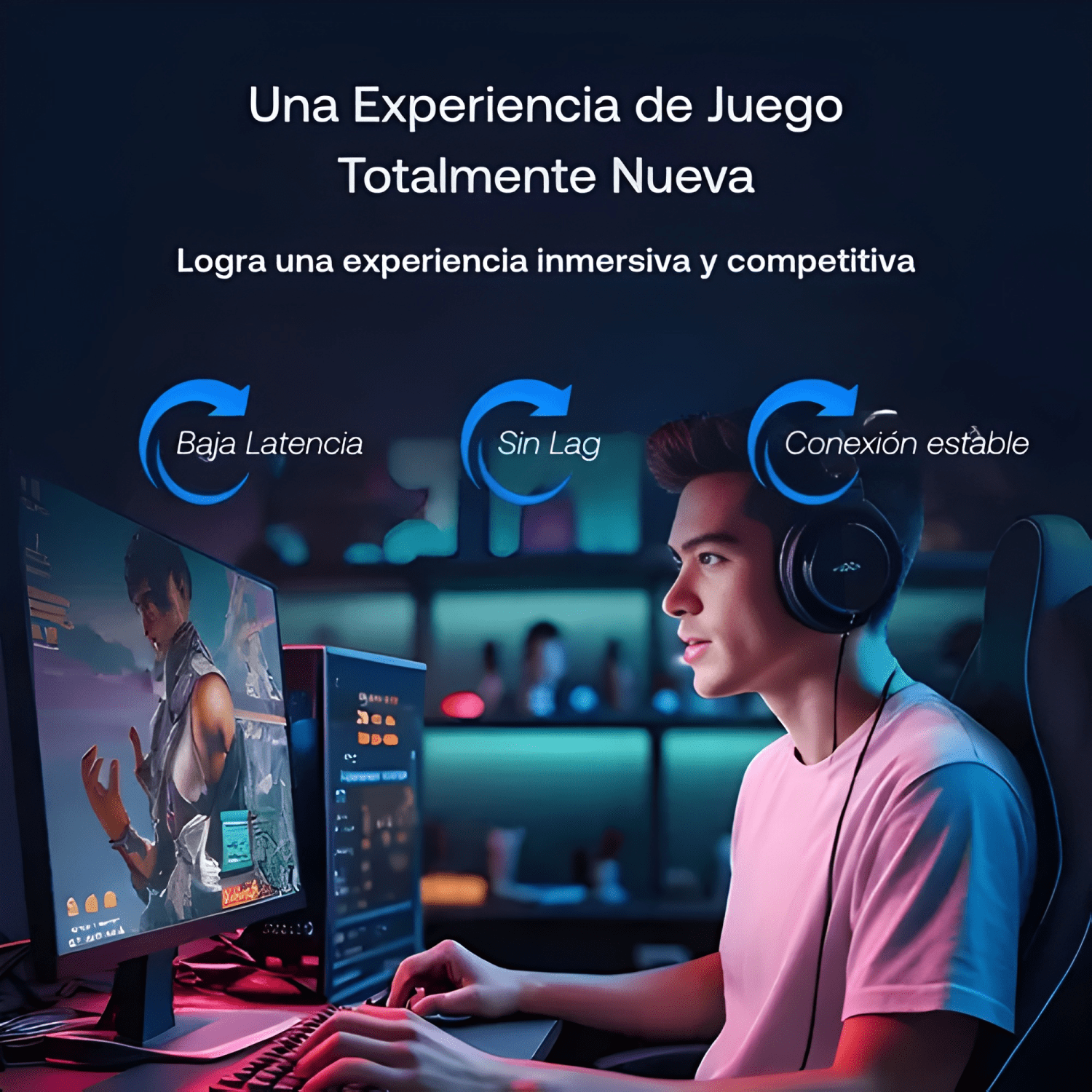 Cable Ethernet Cat8 2m Gaming Competitivo Streaming 4K Sin-2