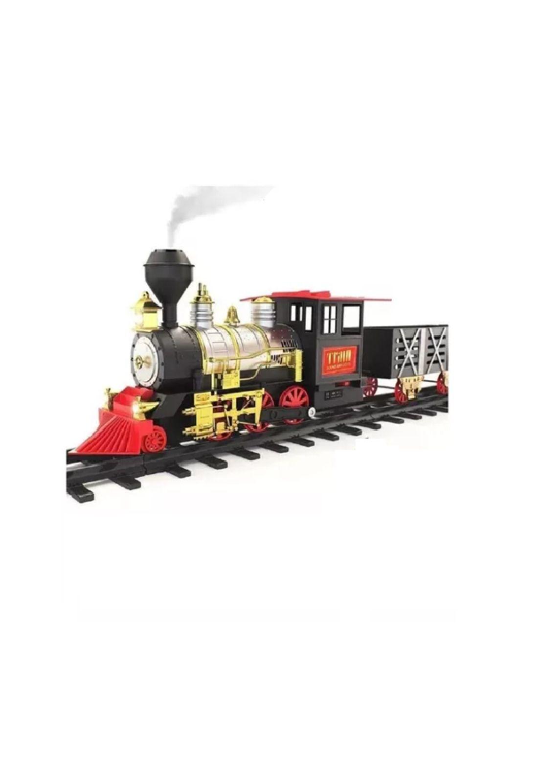 Juguete auto tren de navidad eléctrico 14 pcs para niños multicolor-0