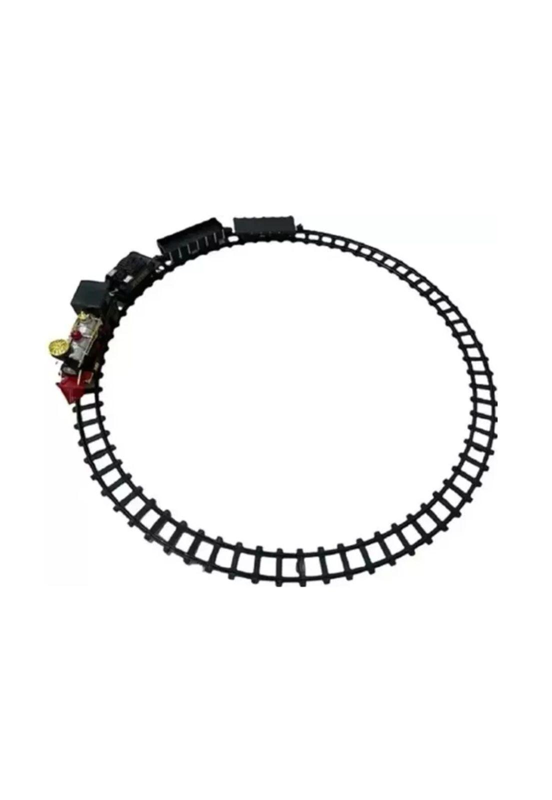 Juguete auto tren de navidad eléctrico 14 pcs para niños multicolor-2