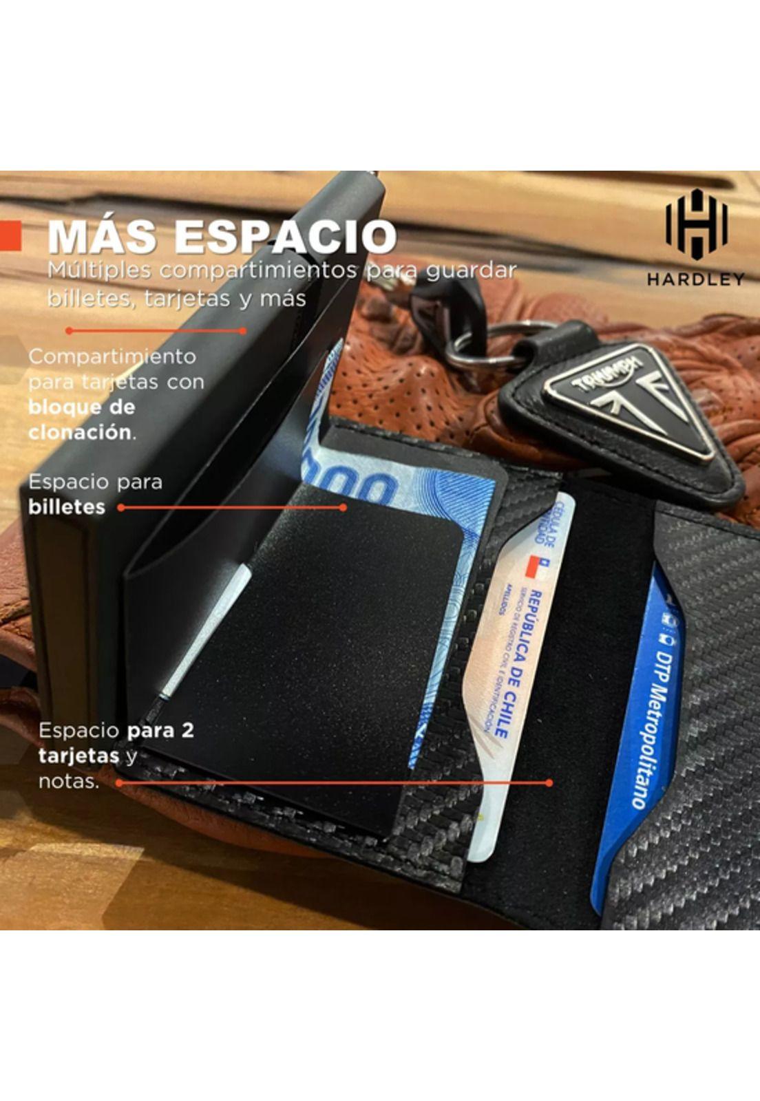 Billetera para Hombre Hardley con Tarjetero Pop-up y Bloqueo RFID Color Bond Negro-2
