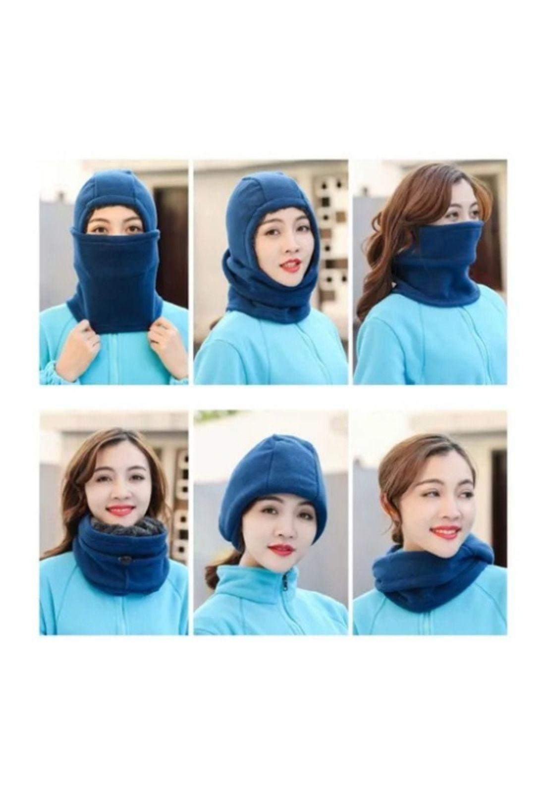 Set de Gorro y Bufanda, Gorro Grueso con Trabilla, Bufanda a Juego-3