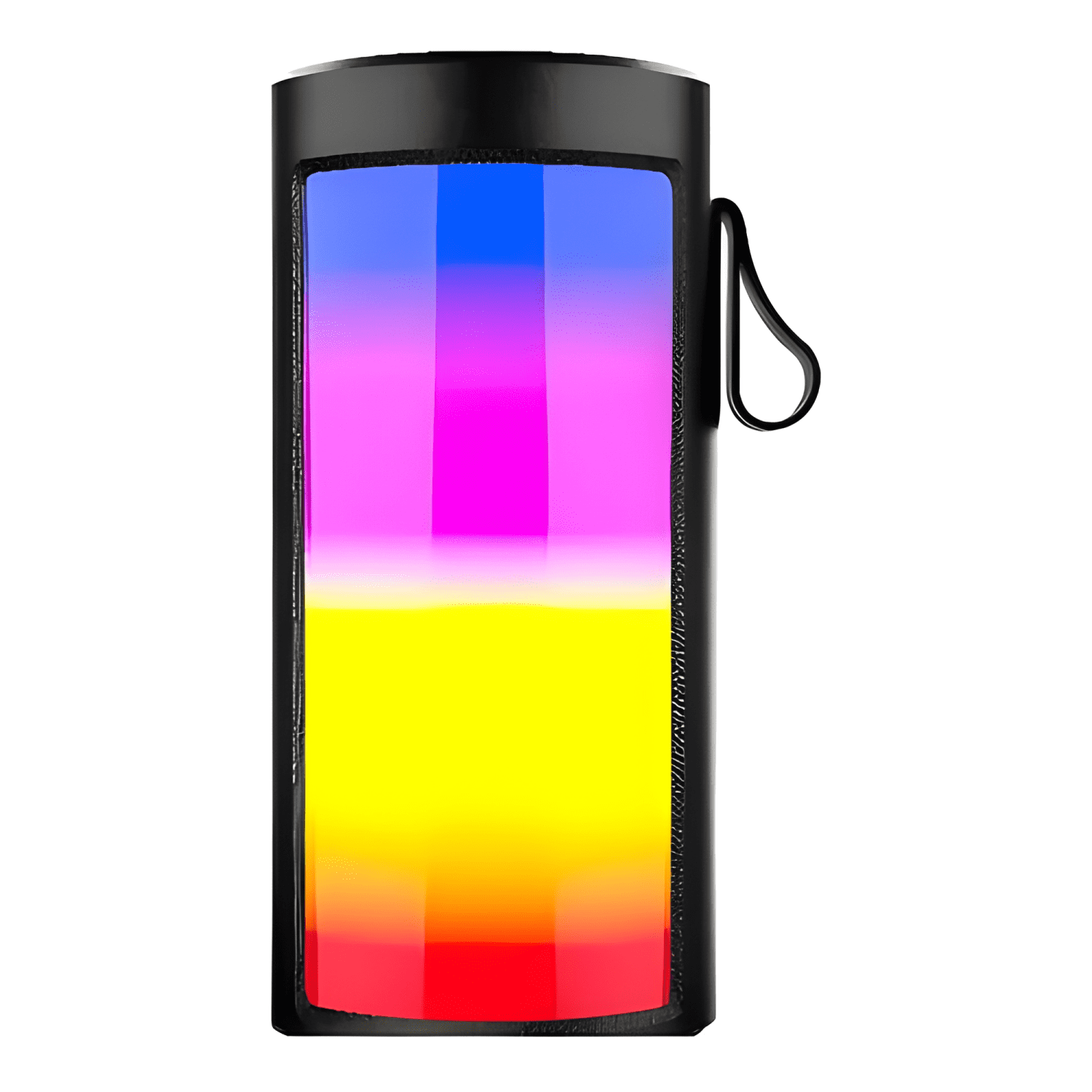 Parlante bluetooth portátil luces rgb led mini speaker Negro-4
