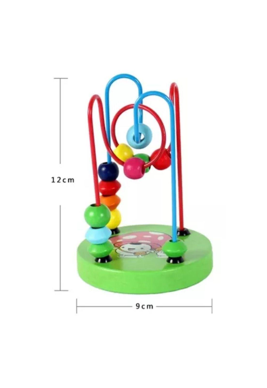 Pack de 10 juguetes didácticos de madera para niños, Montessori-3