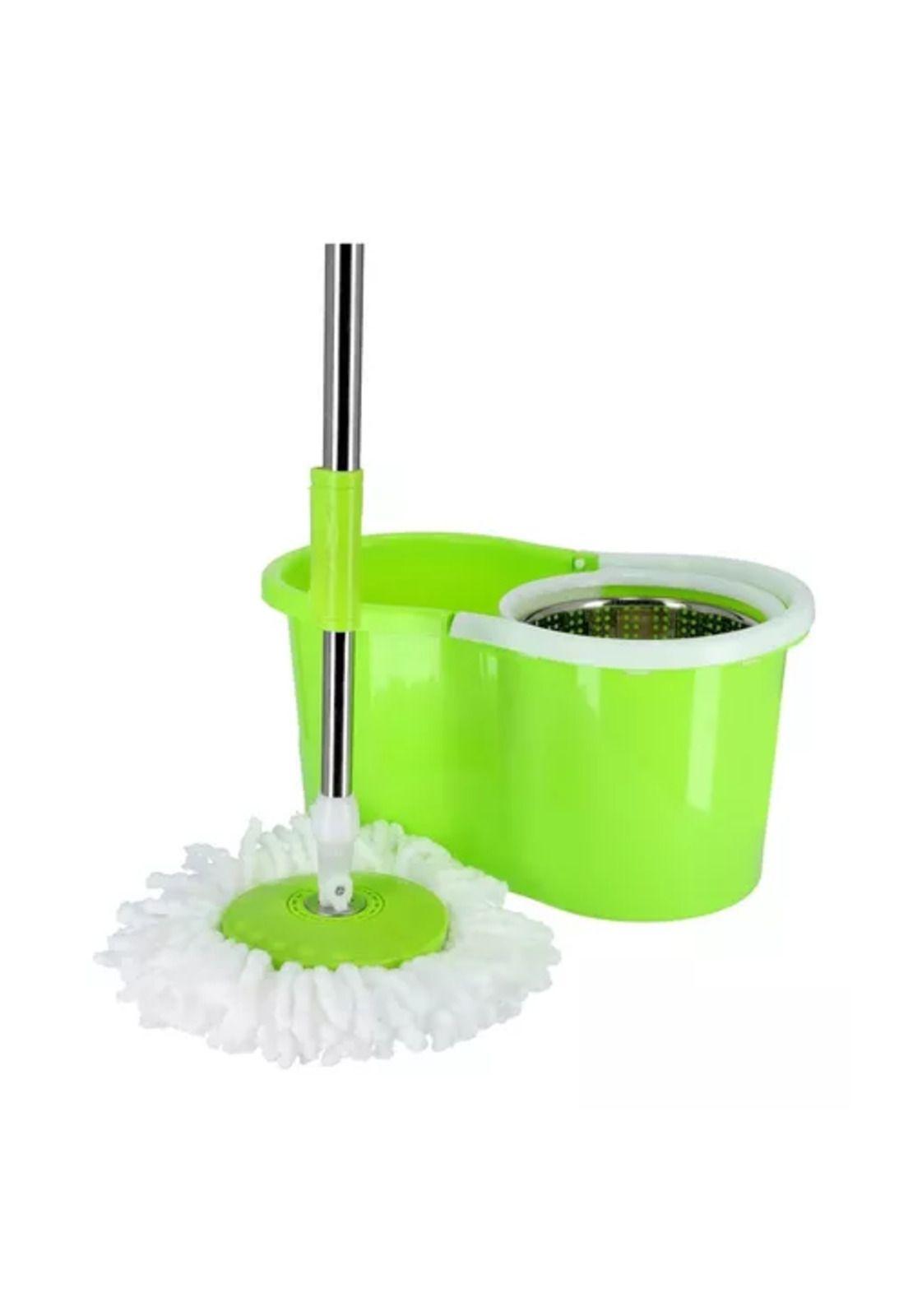 Trapeador giratorio para piso con mopa gir verde-2