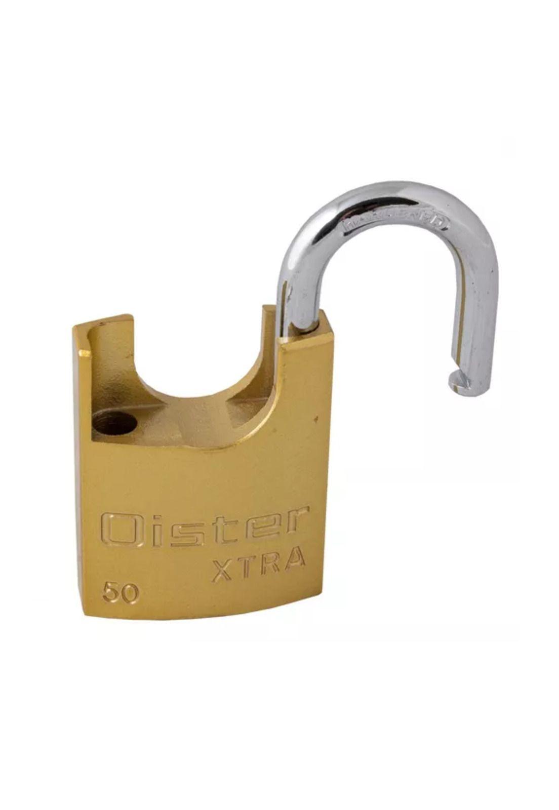 Candado oister xtra con hombro 50mm color amarillo-2