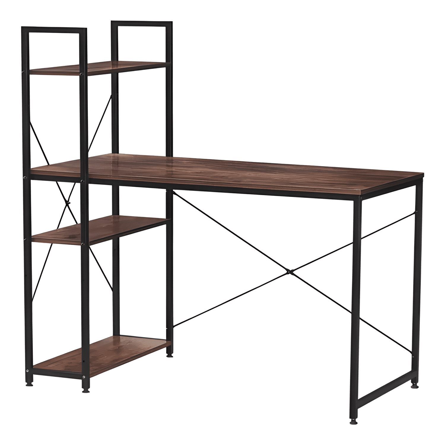 Escritorio estilo industrial relan desk 4 estantería-3