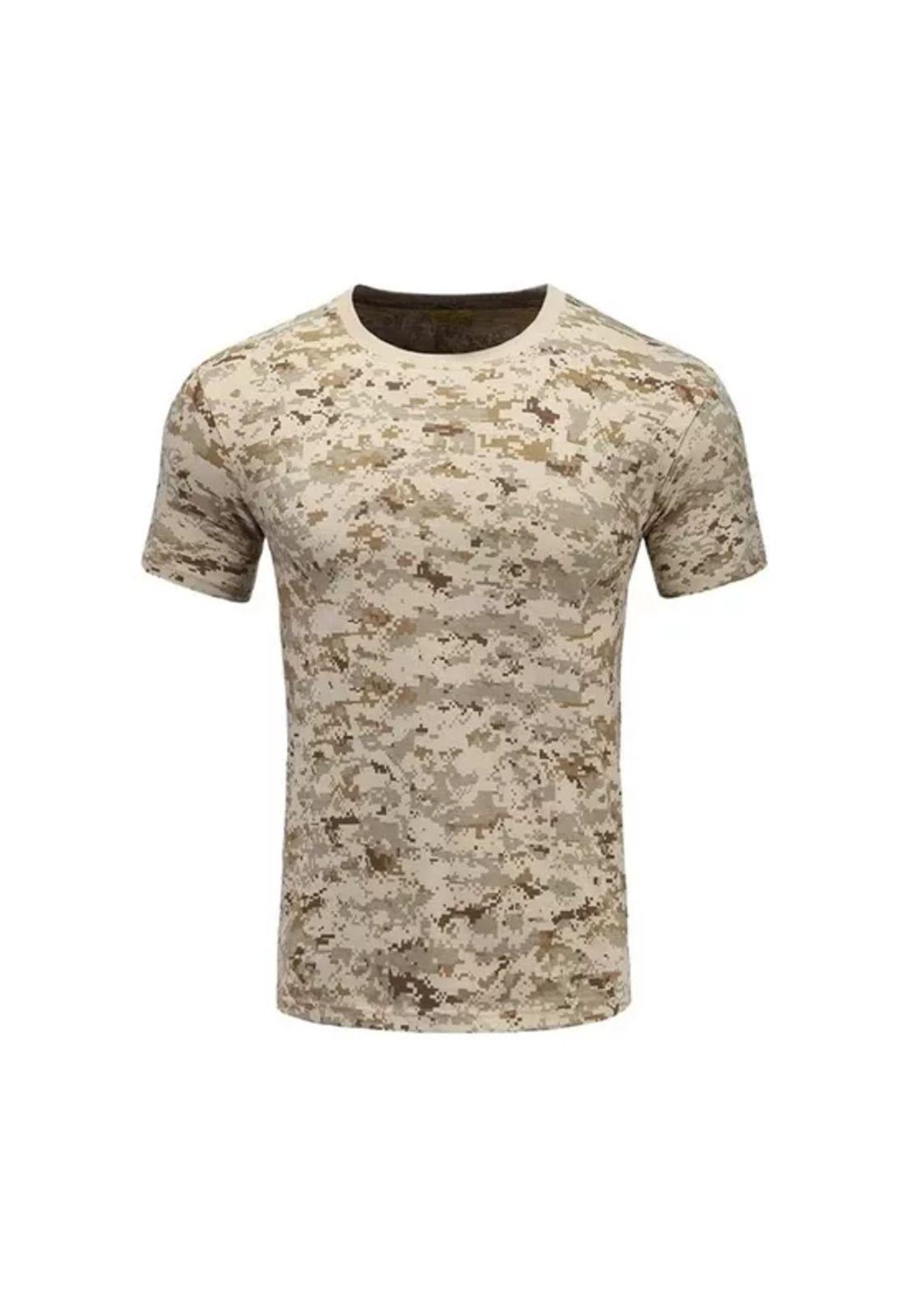 Polo Militar Airsoft, Trekking Camping, Color Digital Desert, Talla L-0