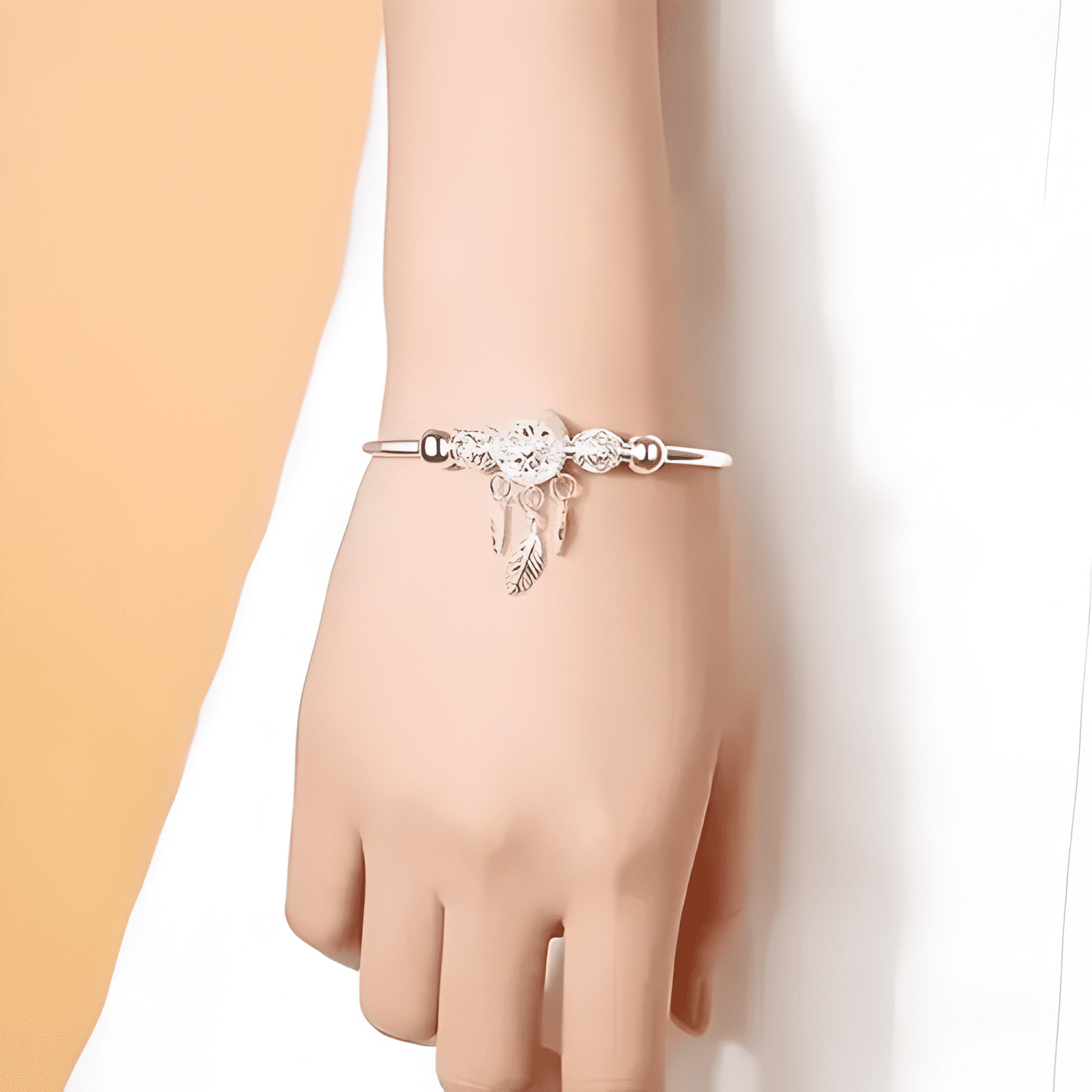 Pulsera atrapasueños de plata 925 mujer regalo ajustable-3