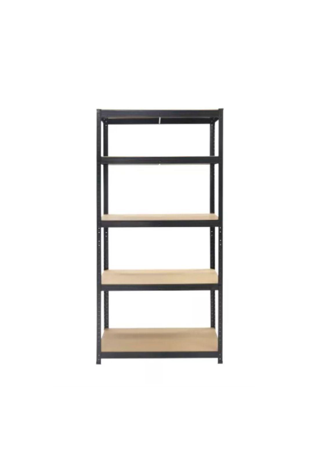 Estante Metálico Negro 5 Niveles Altura Ajustable 180x90x40-0