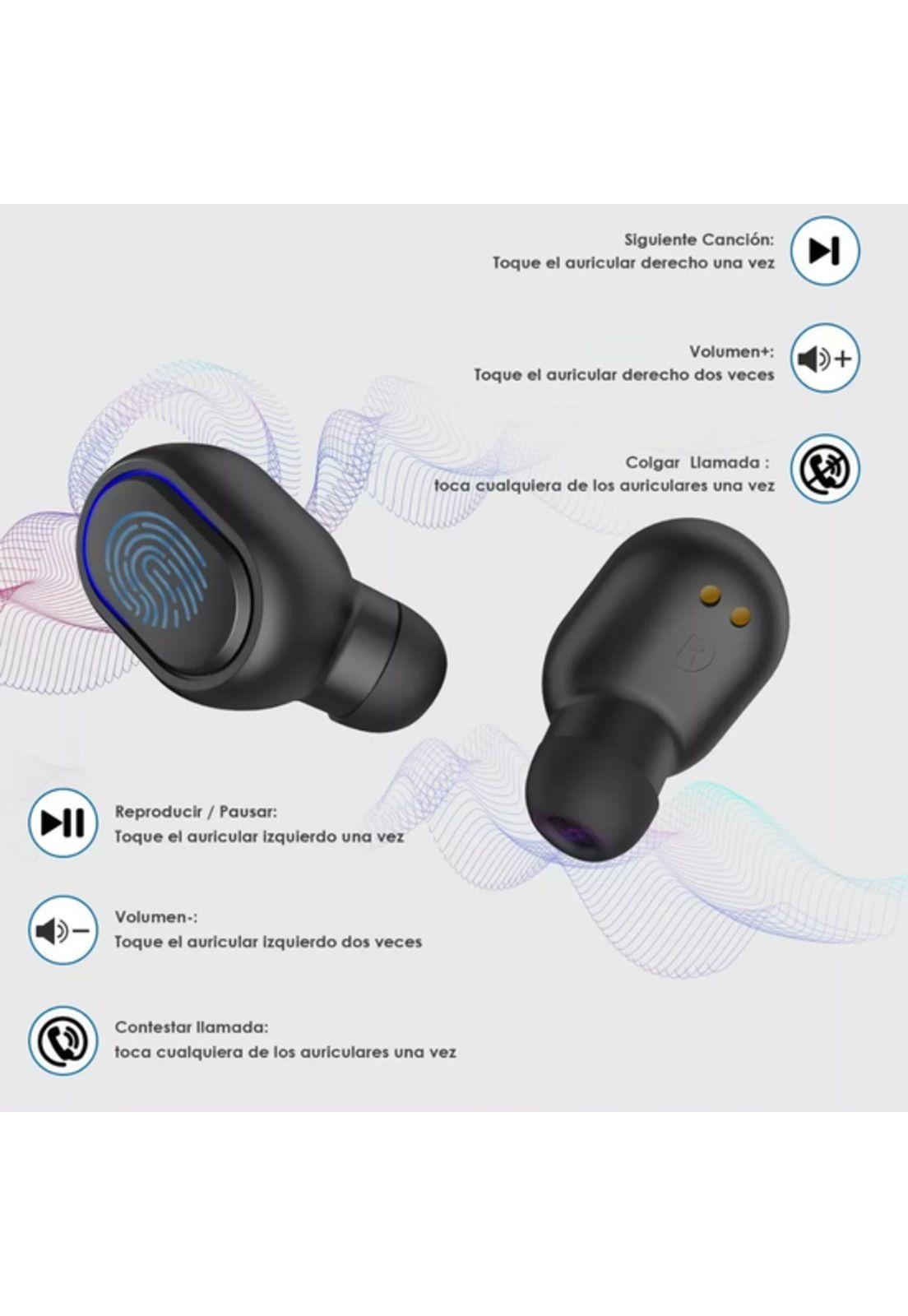 Audífonos in-ear inalámbricos bluetooth 5.1 1 hora AUT114-2