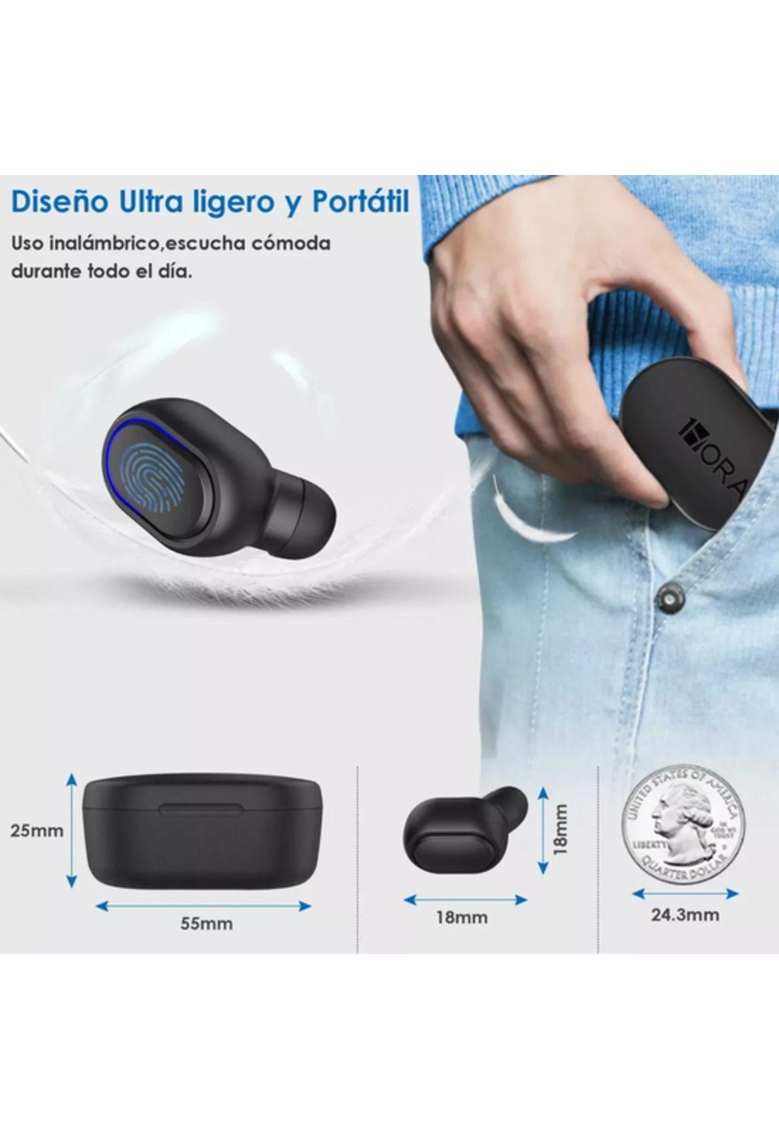 Audífonos in-ear inalámbricos bluetooth 5.1 1 hora AUT114-3