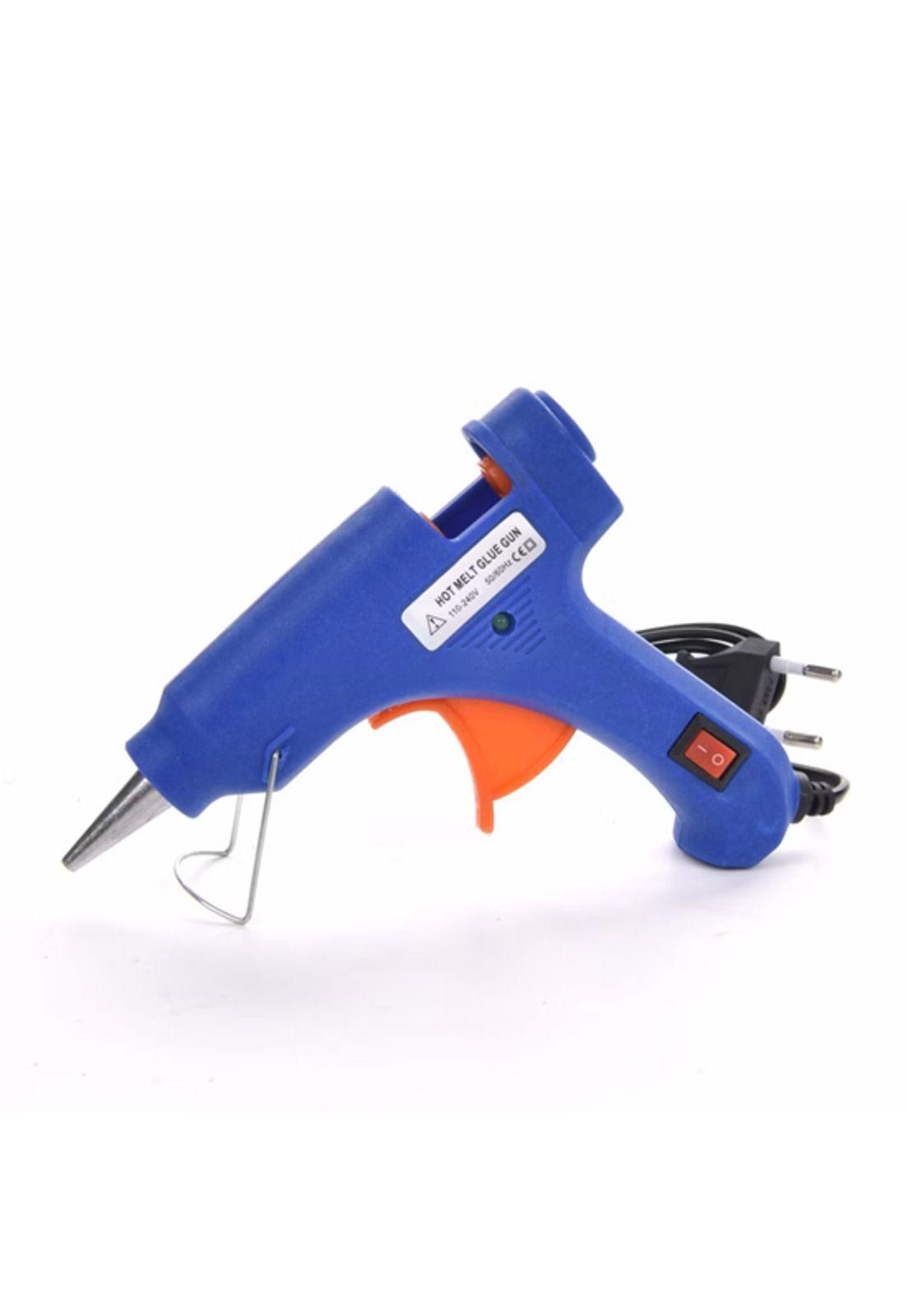 Pistola de Silicona 20W (Silicona Delgada) Azul-0