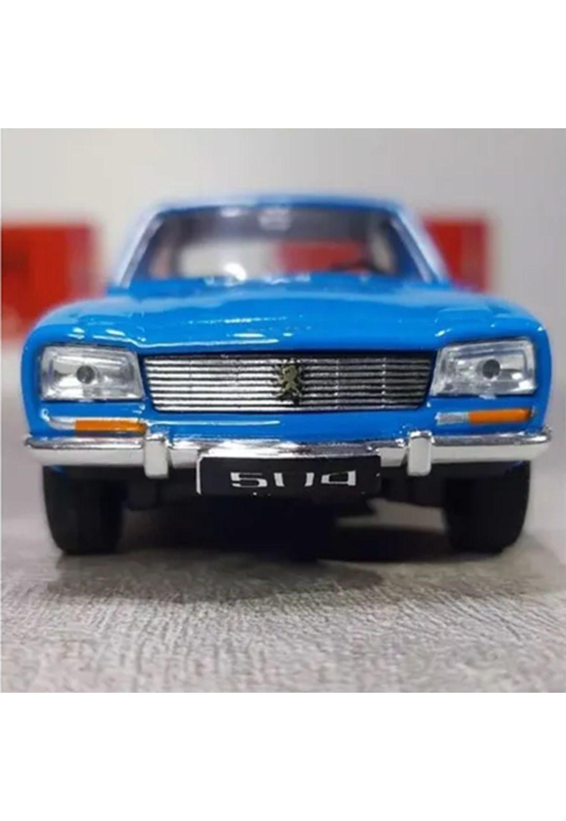 Auto Welly Peugeot 504 de 1975 azul escala 1:36-2