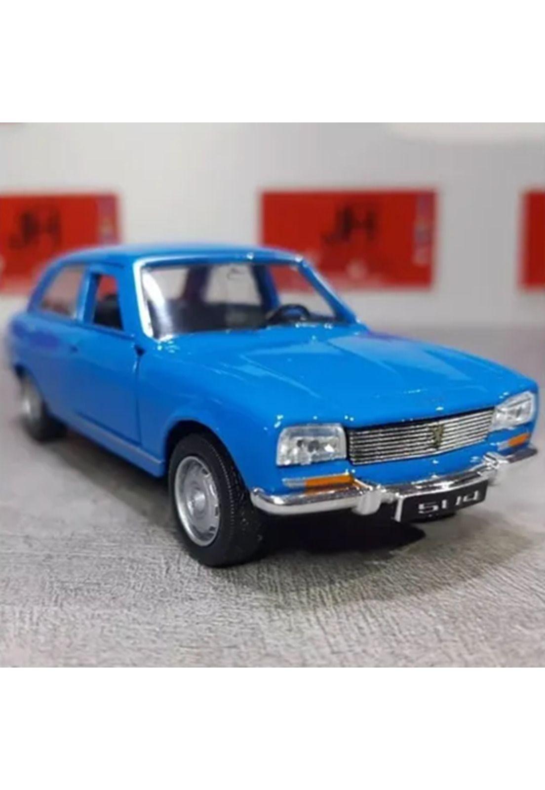 Auto Welly Peugeot 504 de 1975 azul escala 1:36-3