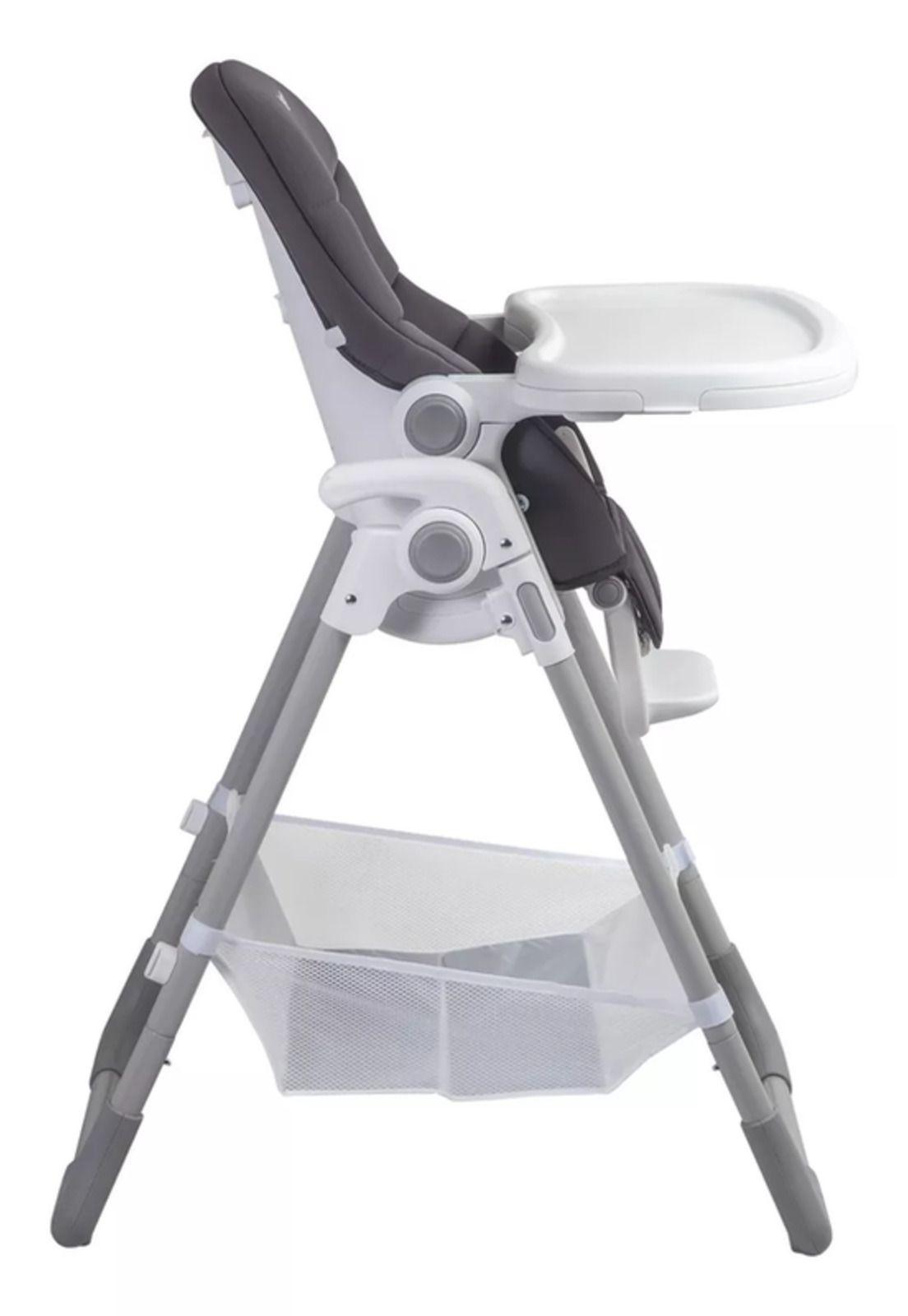 Silla de Comer Bebé Plegable Bebesit Snack con Diseños Gris-3