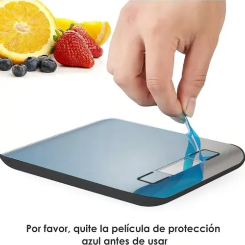 Balanza cocina digital acero 5kg color plateado-1