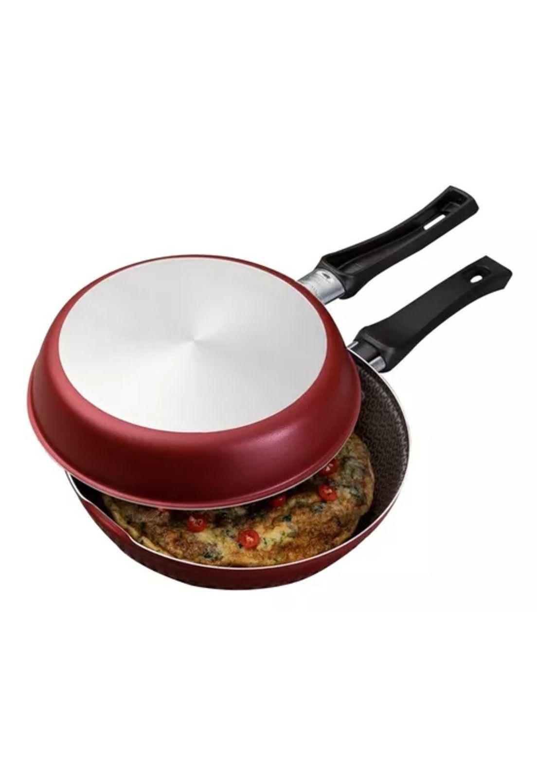 Sartén doble antiadherente para tortillas Tramontina, 20 cm-2